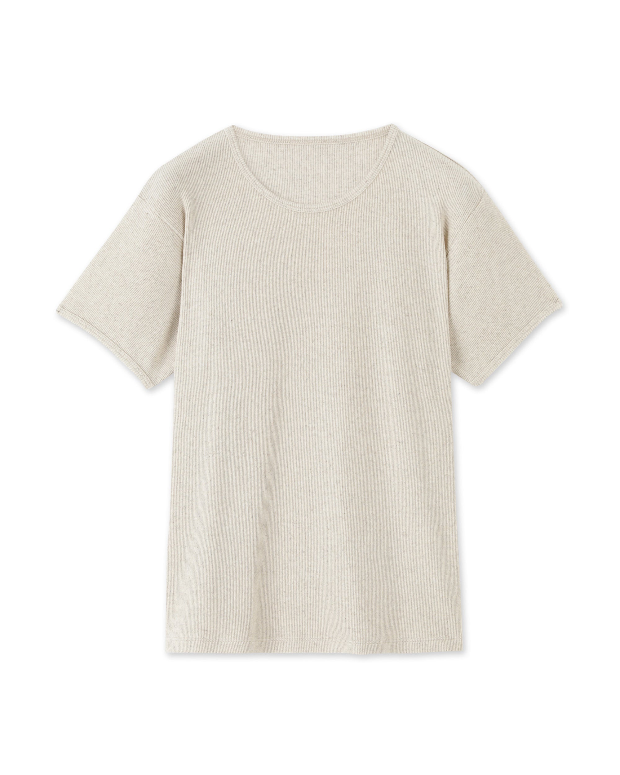 Courtney T-Shirt in Cotone Lino a Coste
