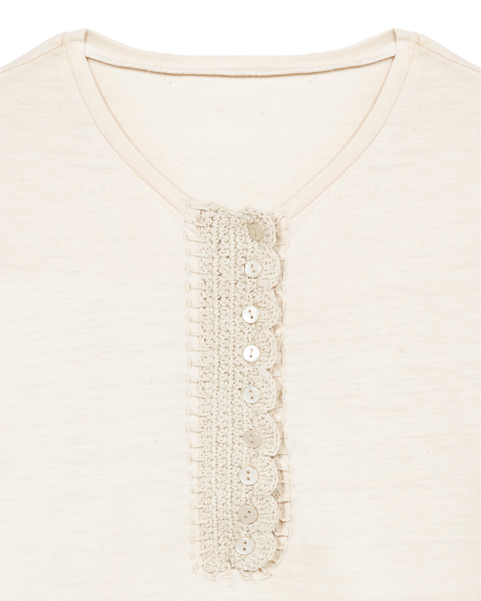 Cherry T-Shirt Serafino Con Crochet 