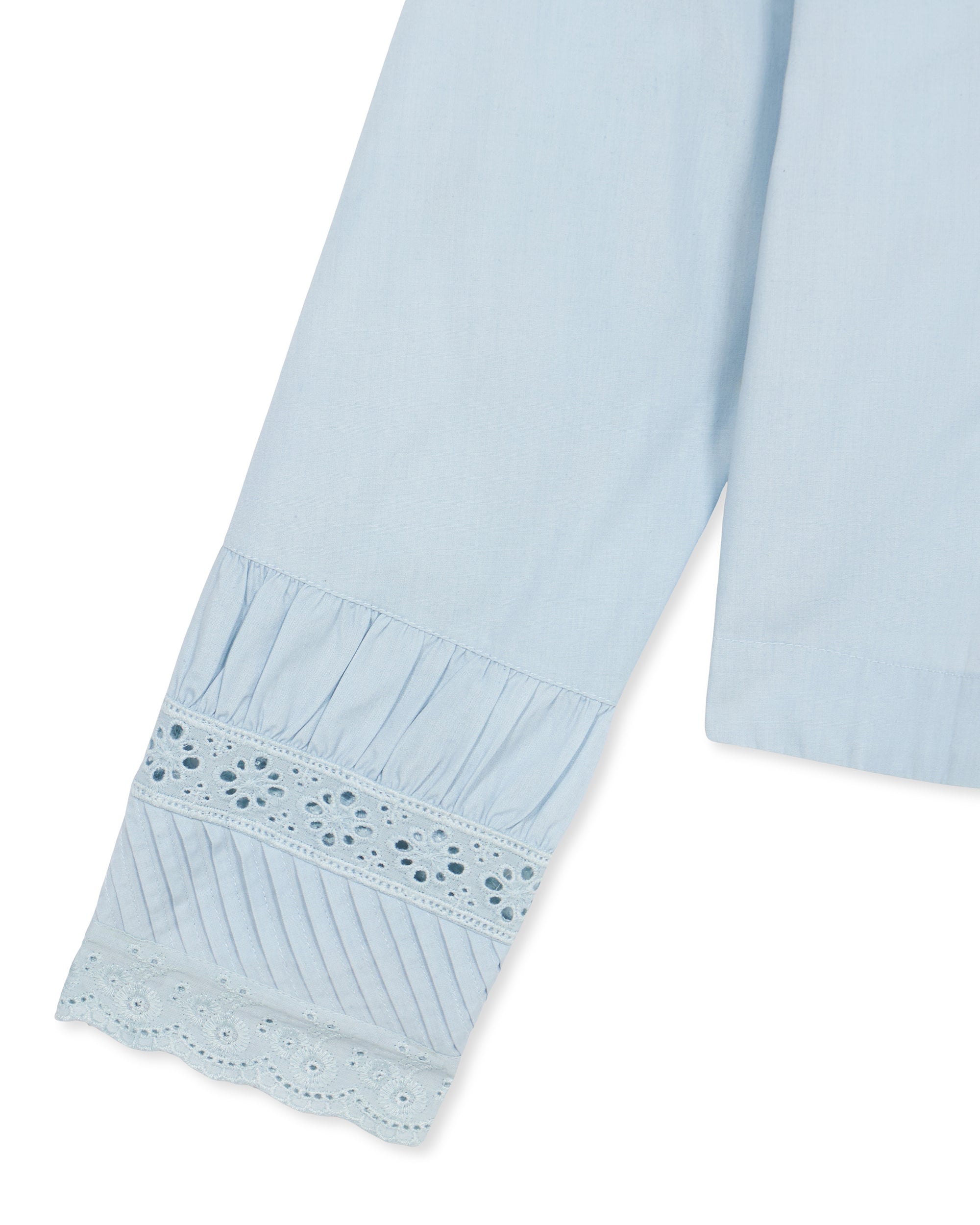 Christy Camicia con Intarsi in Pizzo e Turchesi