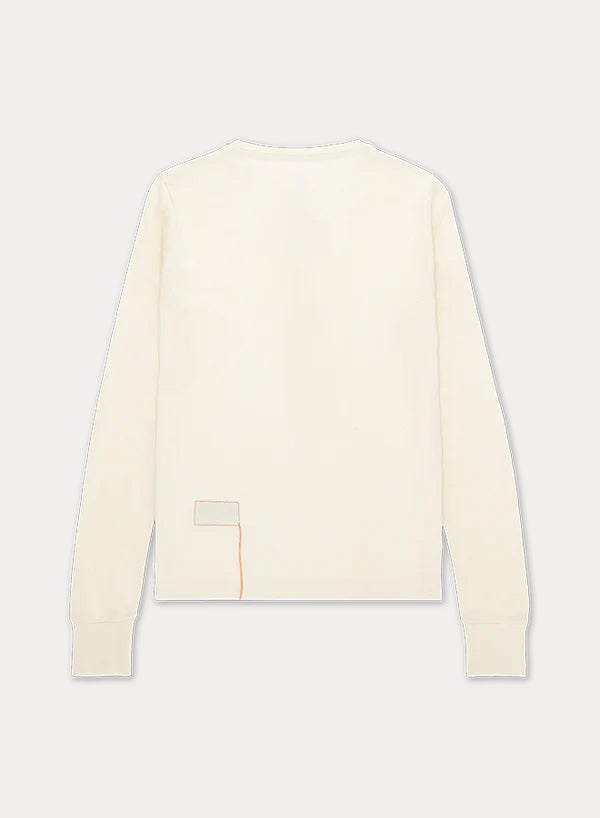 Coralie Long Sleeve Henley T-Shirt with Multi-Color Embroidery