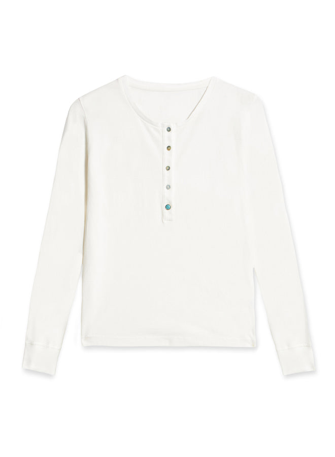 Coralie T-Shirt Serafino Manica Lunga