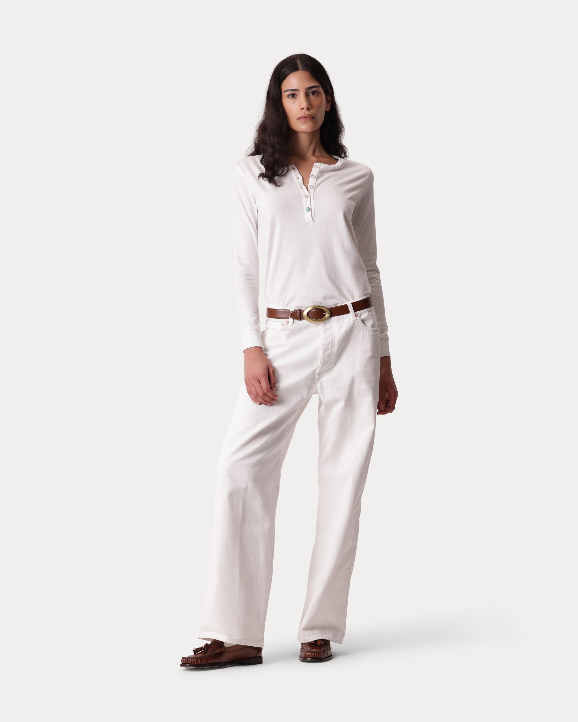 Coralie Long Sleeve Henley T-Shirt