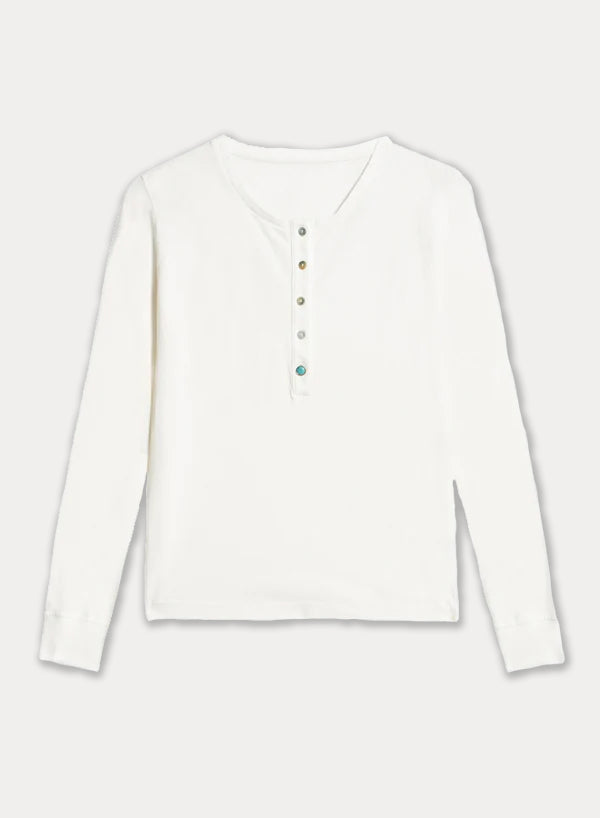 Coralie T-Shirt Serafino Manica Lunga