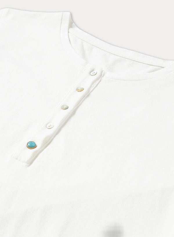 Coralie T-Shirt Serafino Manica Lunga