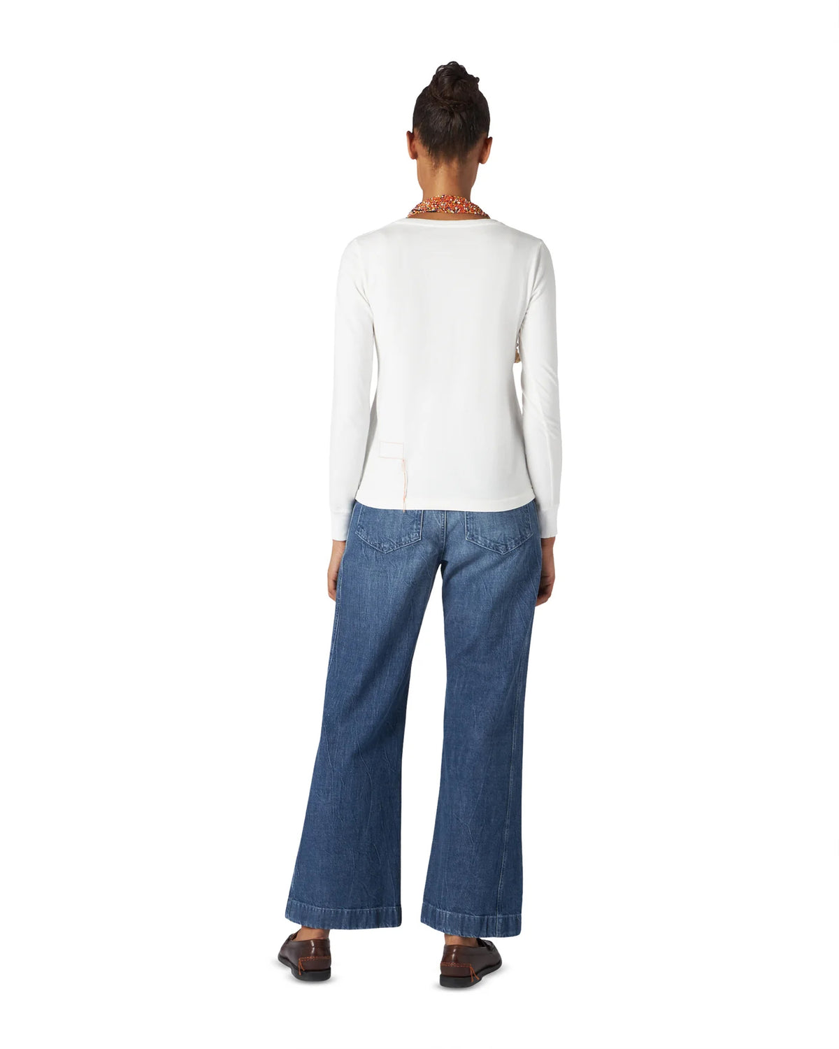 Coralie T-Shirt Serafino Manica Lunga