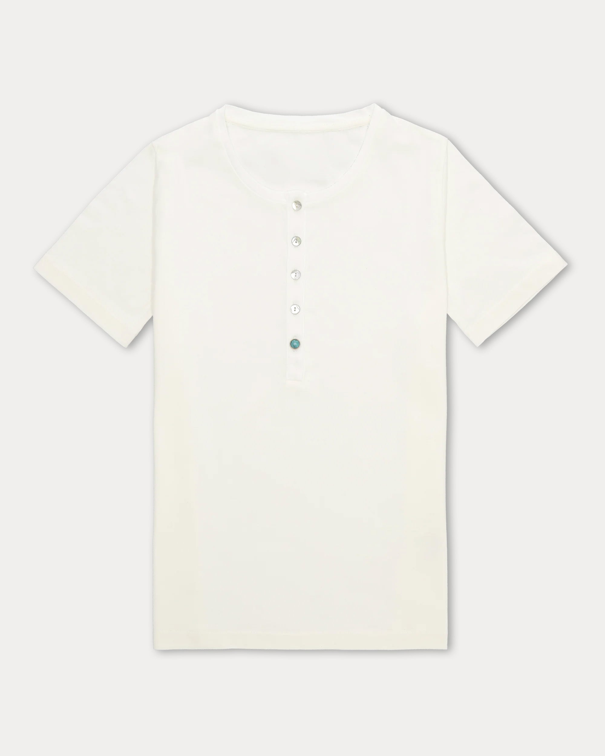 Coralies Cotton Henley T-Shirt