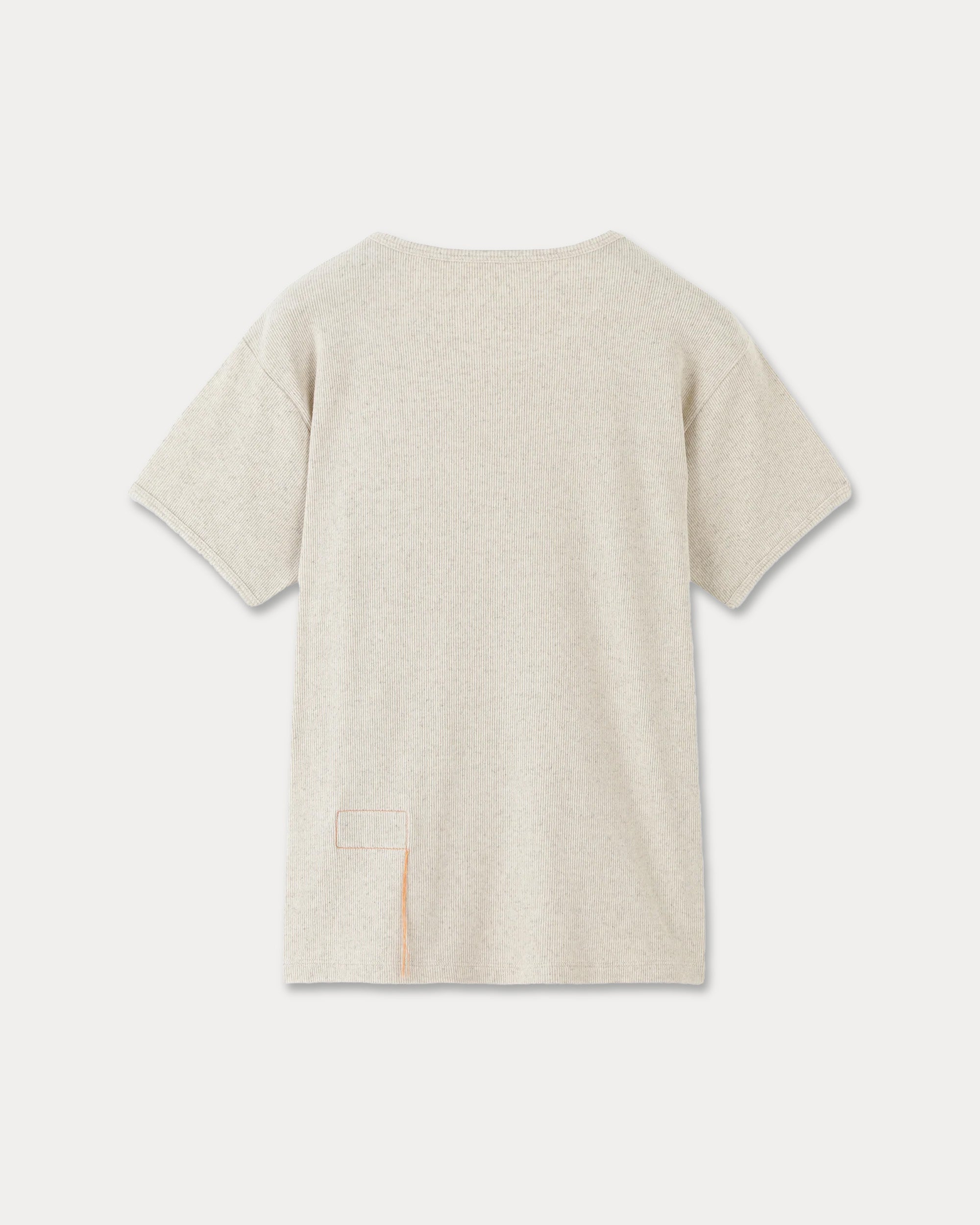 Courtney Ribbed Cotton Linen T-Shirt