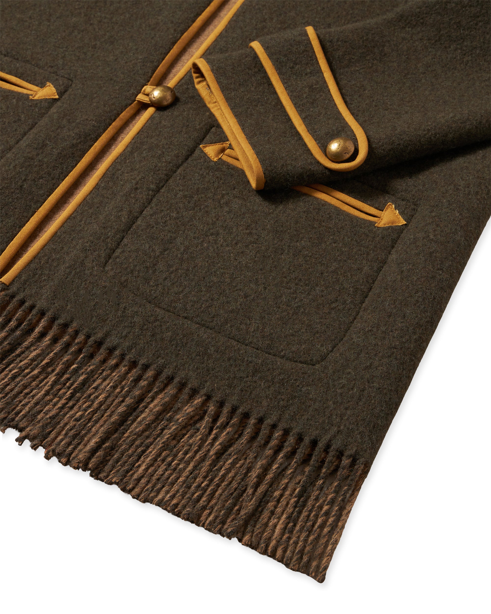 Danika Cappotto In Lana Con Frange