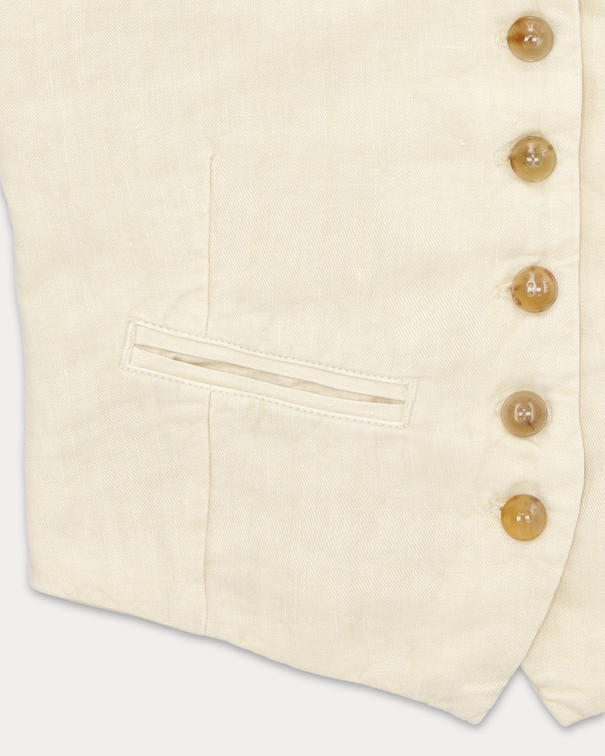 Demi Linen Tailored Vest