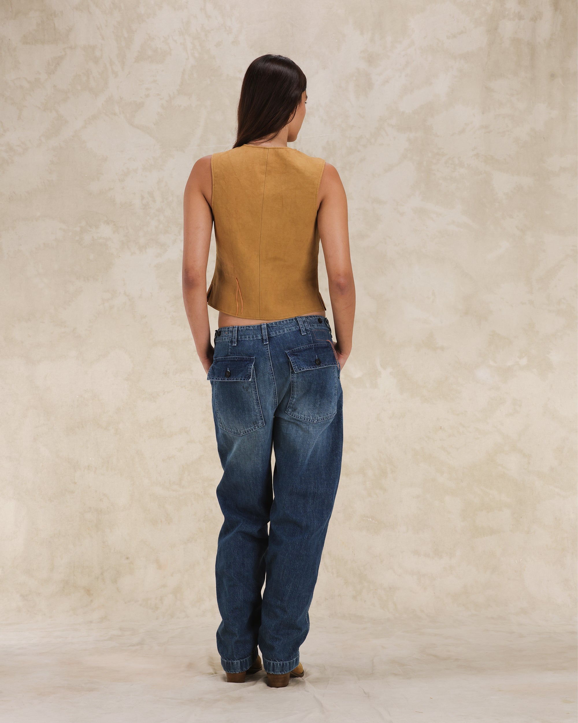 Denise Gilet In Pelle Scamosciata