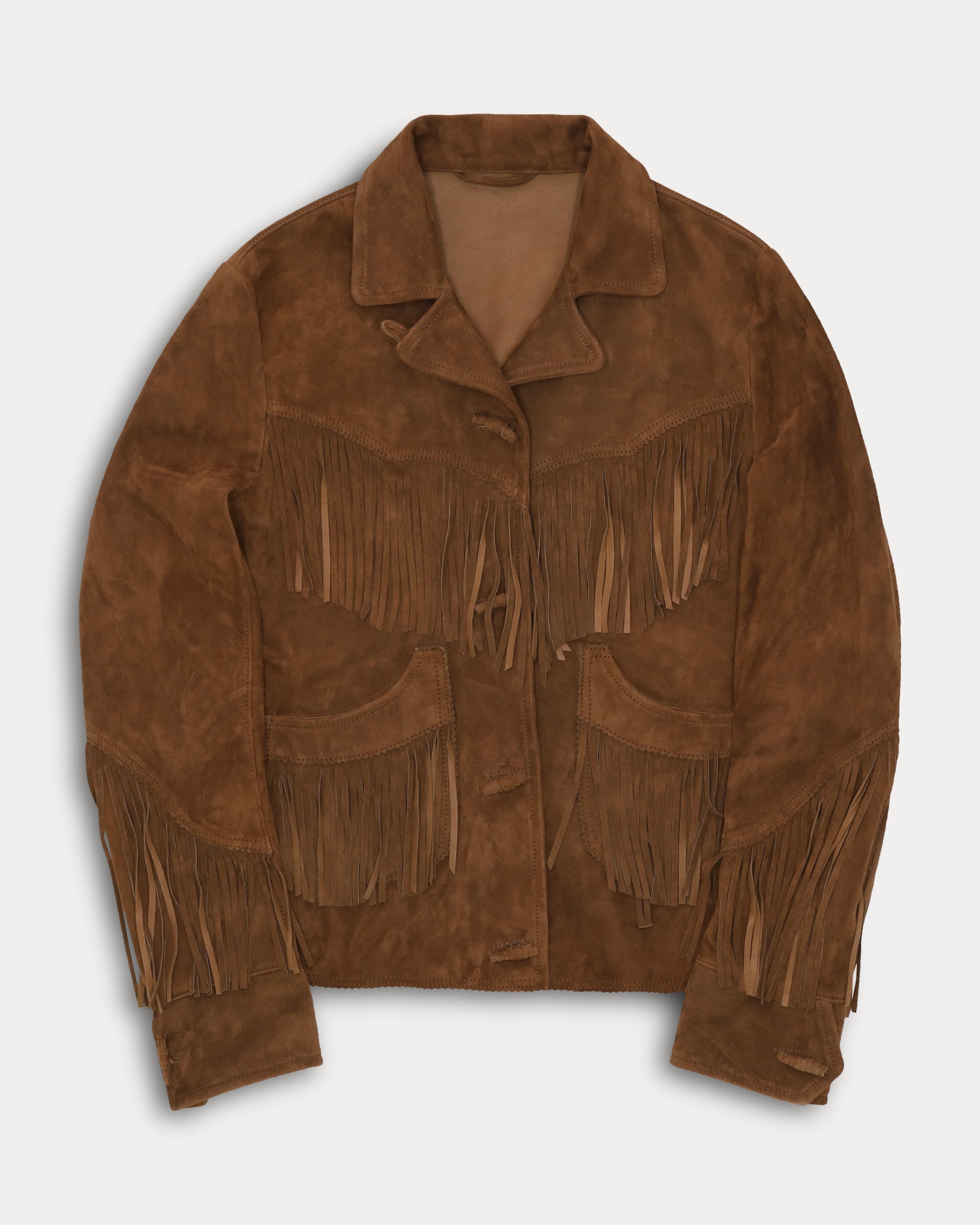 Deva Suede Jacket with Fringes