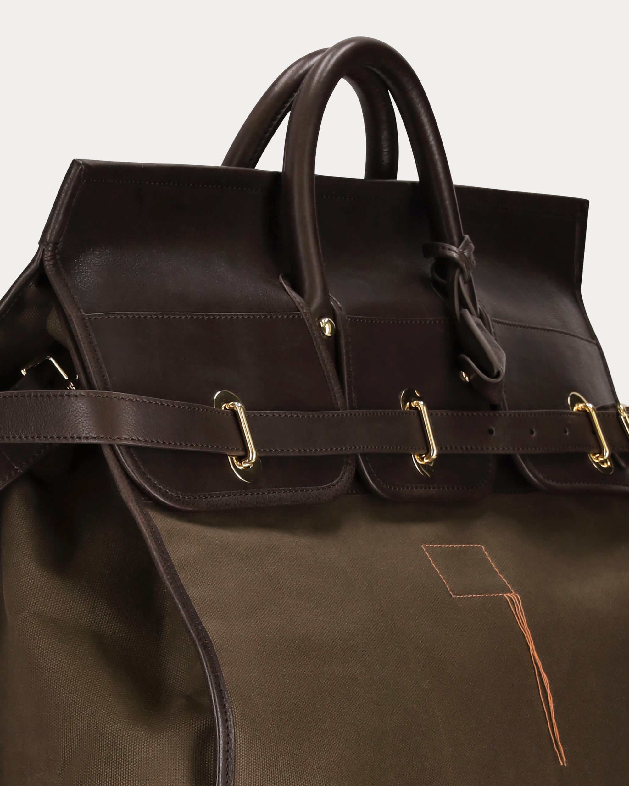 Weekendbag Canvas and Leather Bag