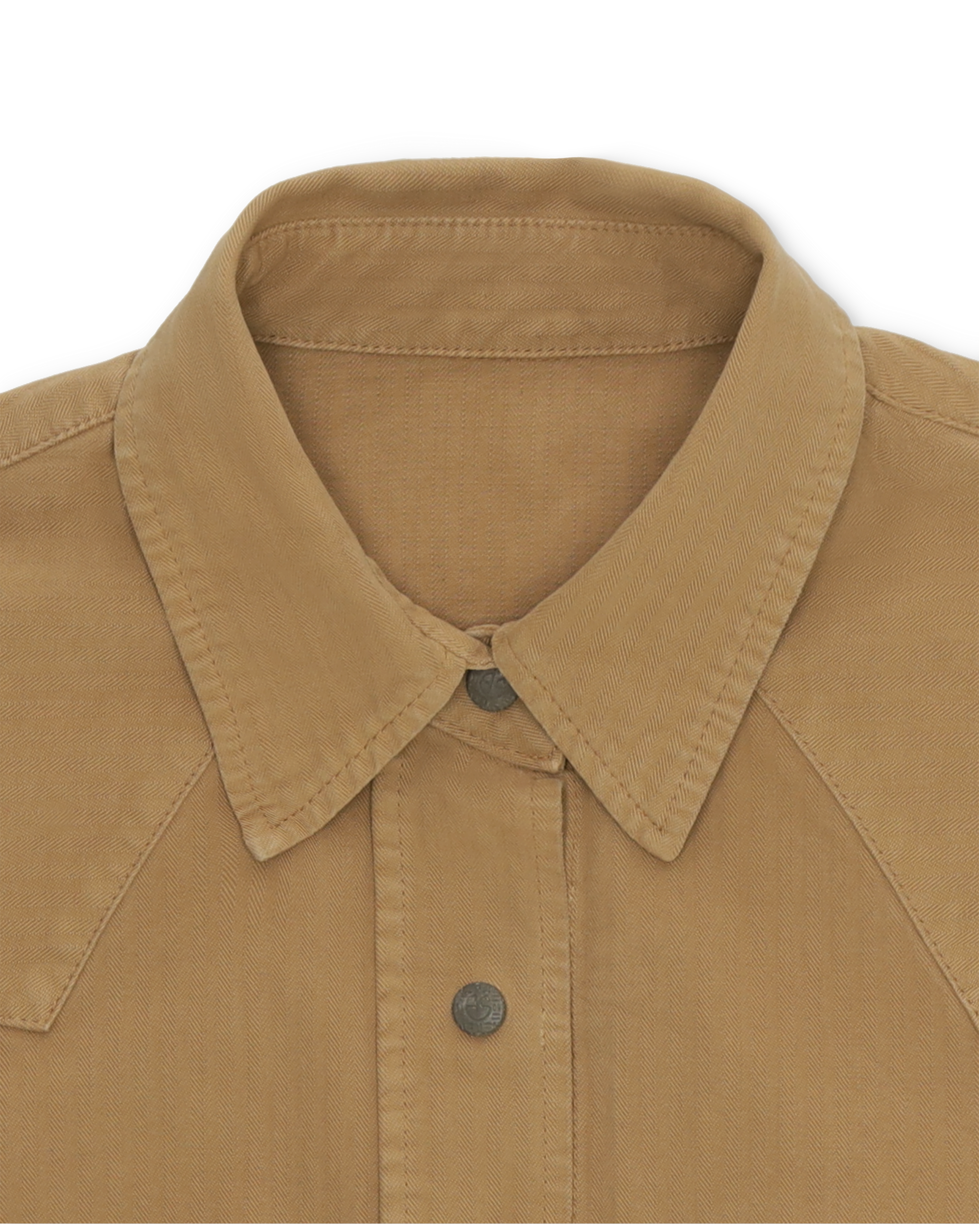 Elpasot Camicia Texana In Herringbone di Cotone