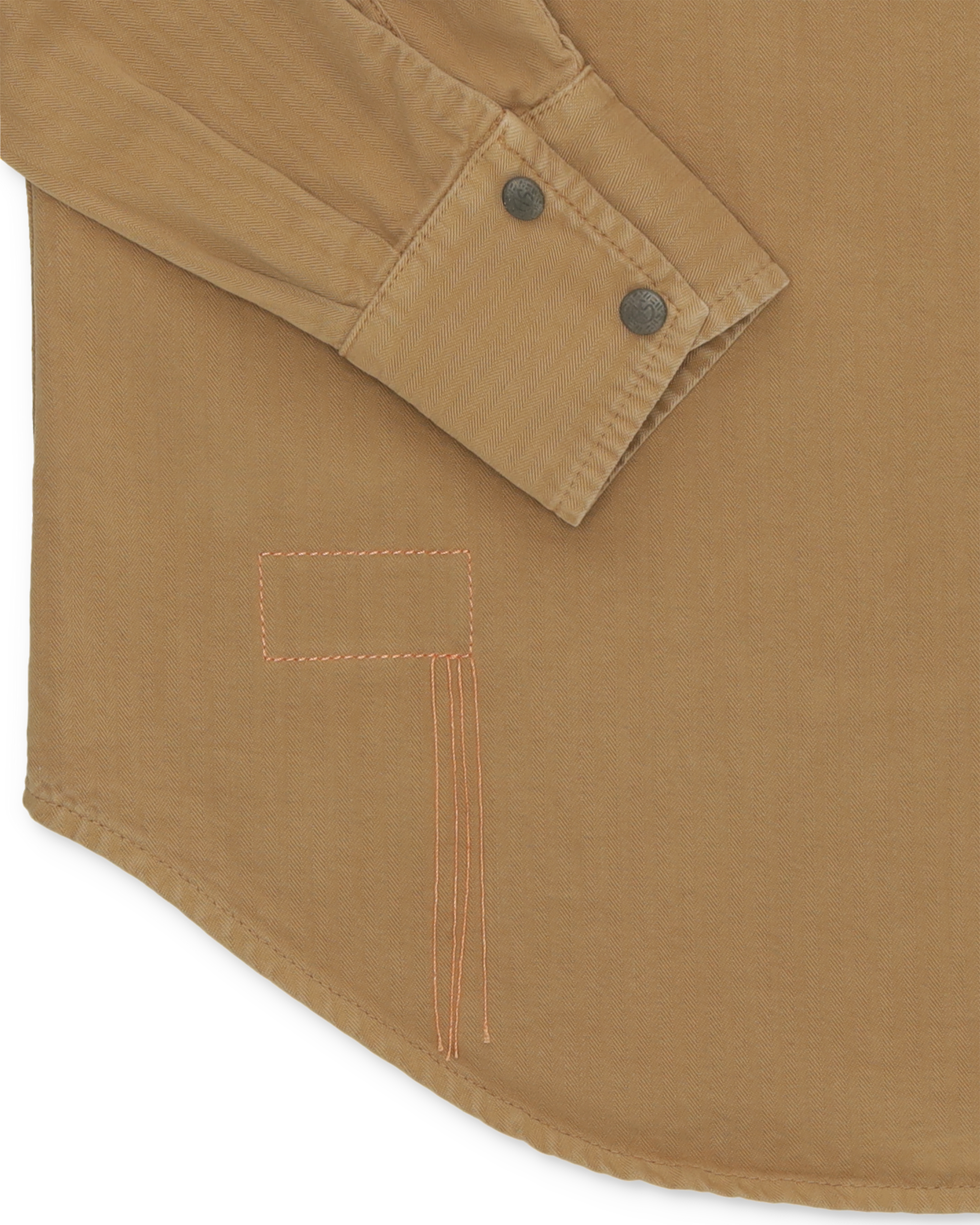 Elpasot Camicia Texana In Herringbone di Cotone