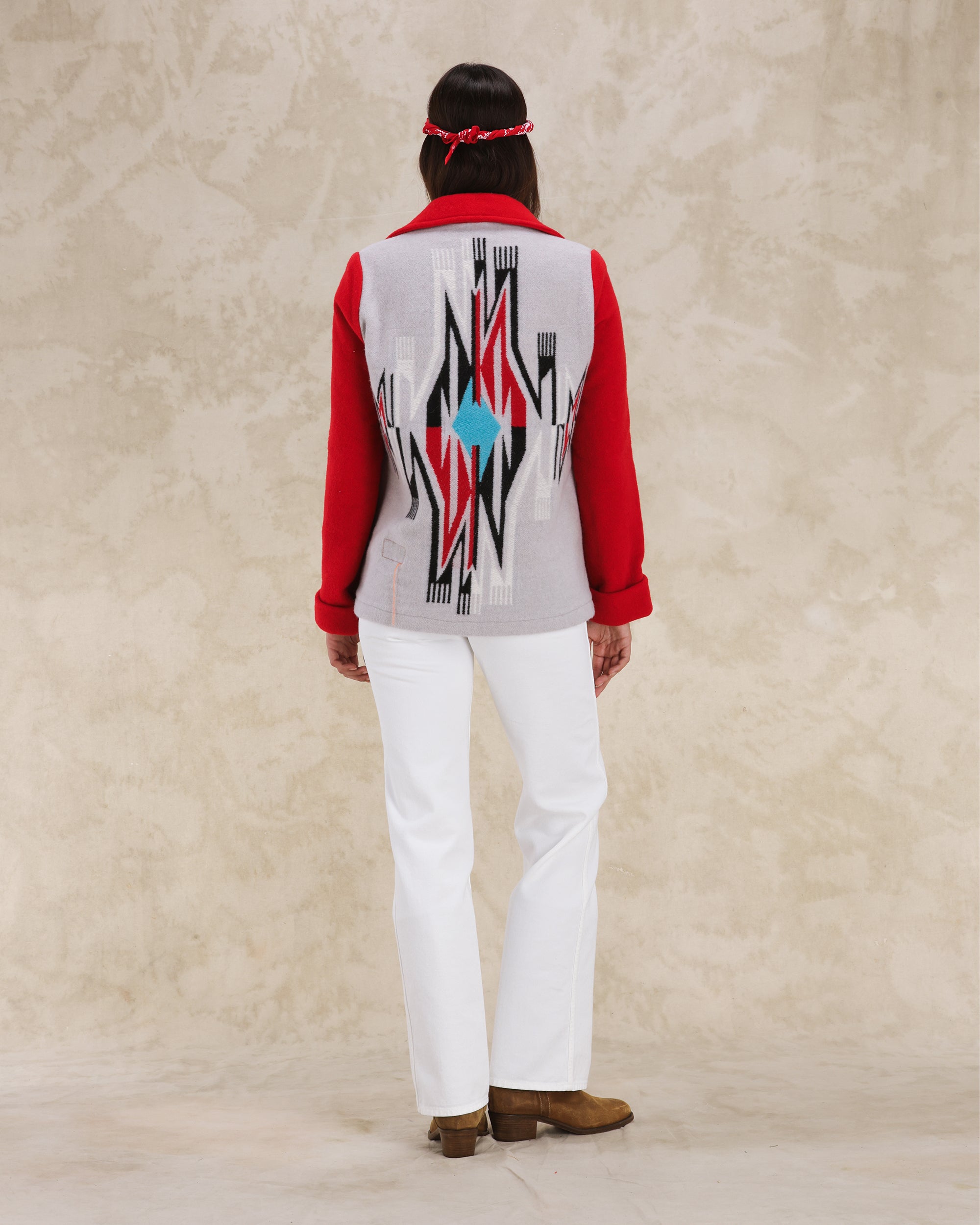 Fearce Giacca Navajo In Misto Lana