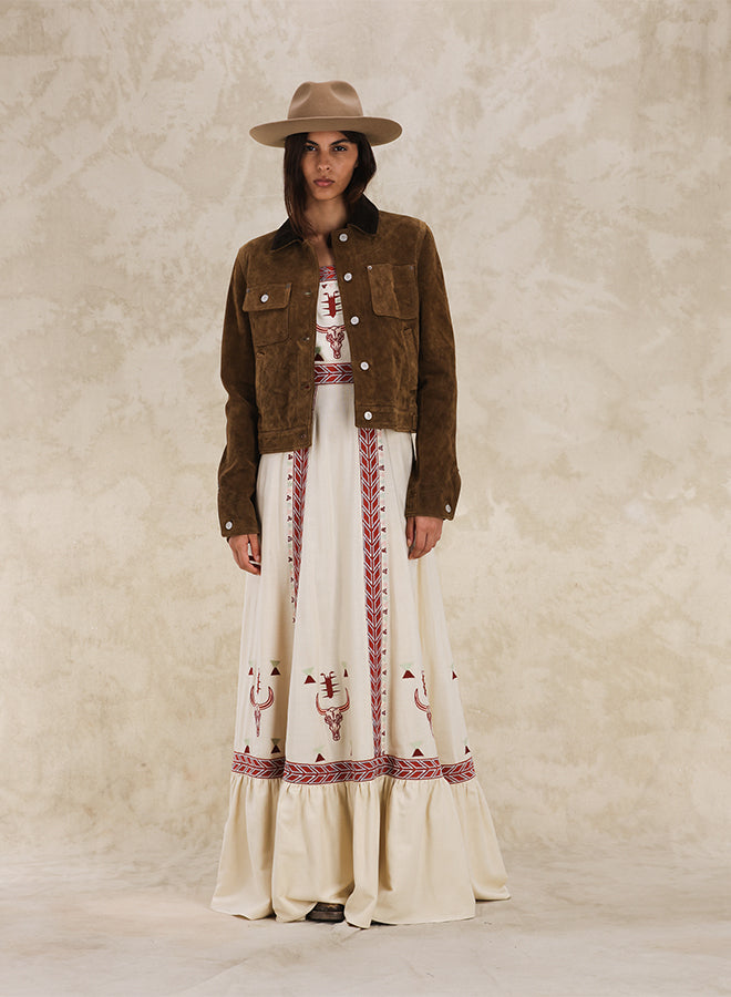 Fedra Giacca In Pelle Scamosciata