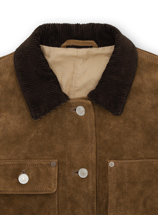 Fedra Giacca In Pelle Scamosciata