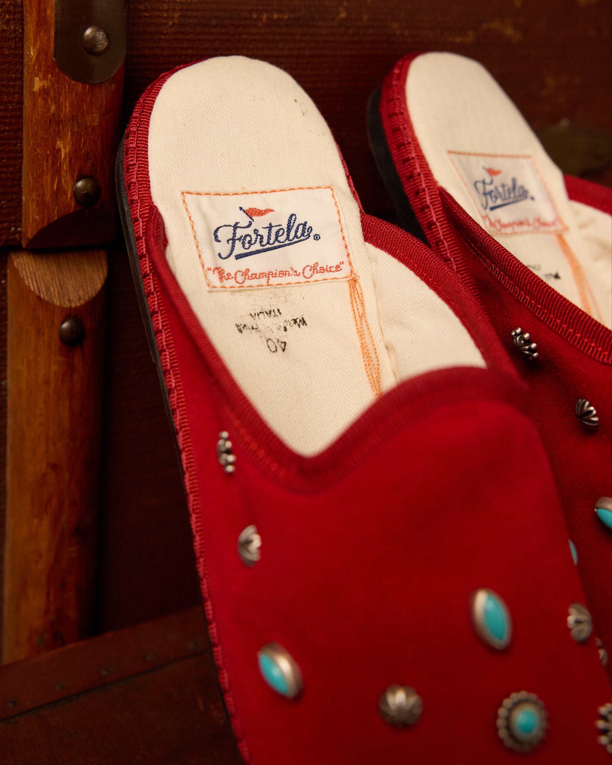 Flap Friulane Sabot In Pelle Scamosciata