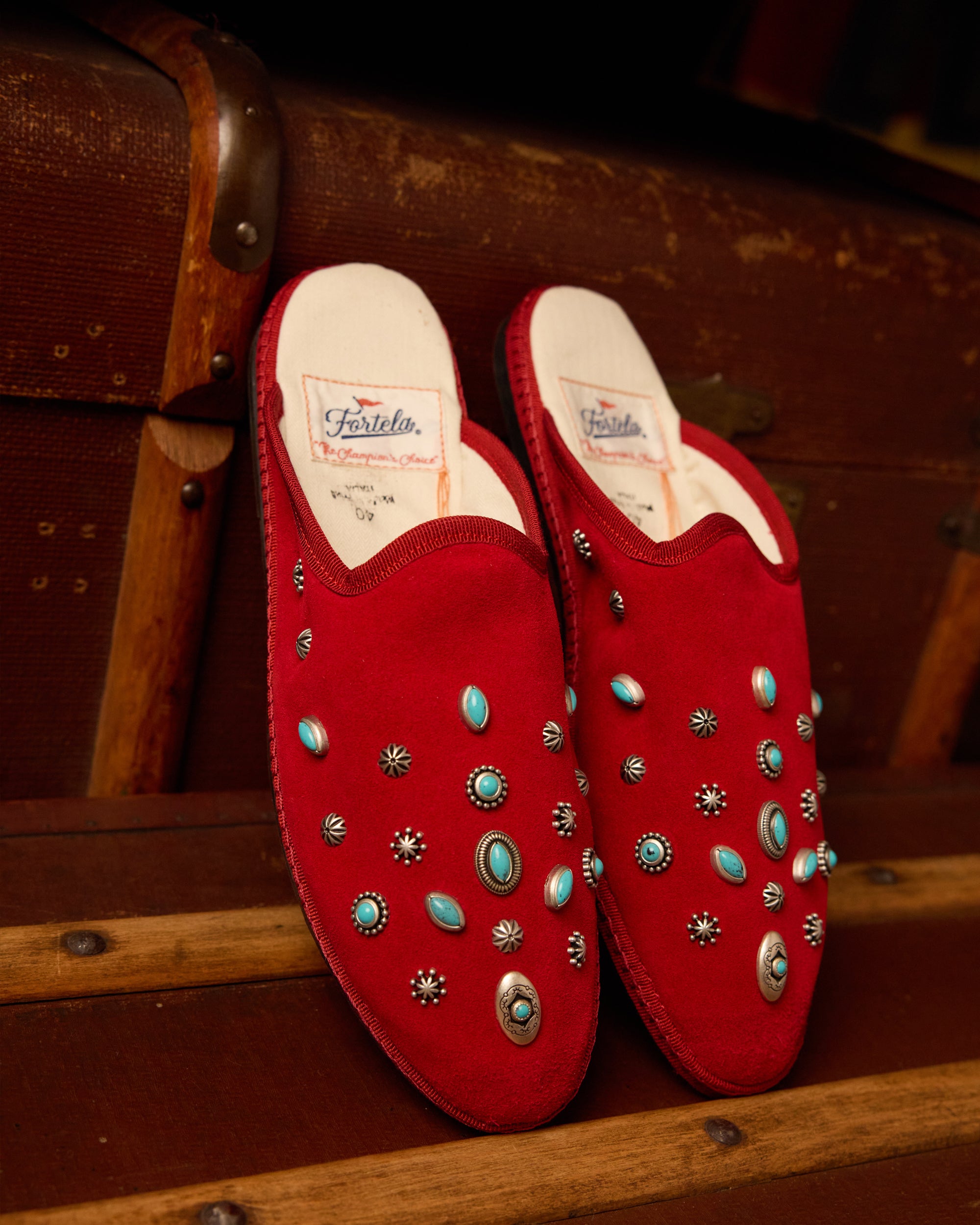 Flap Friulane Sabot In Pelle Scamosciata