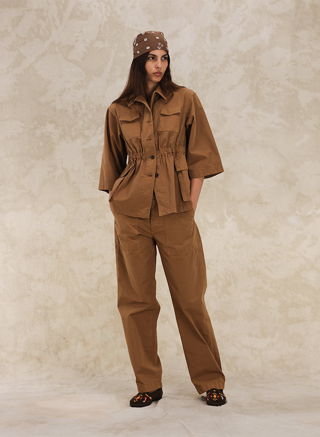 Flegia Giacca Sahariana In Cotone