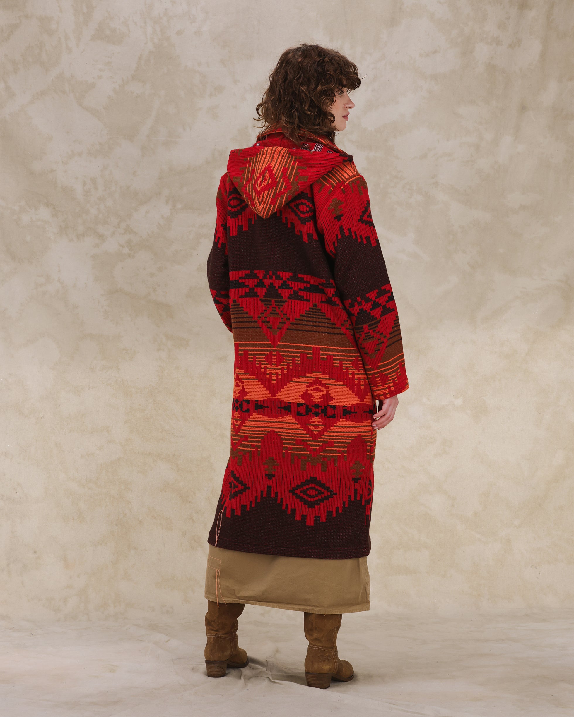 Flick Cappotto In Lana Jacquard