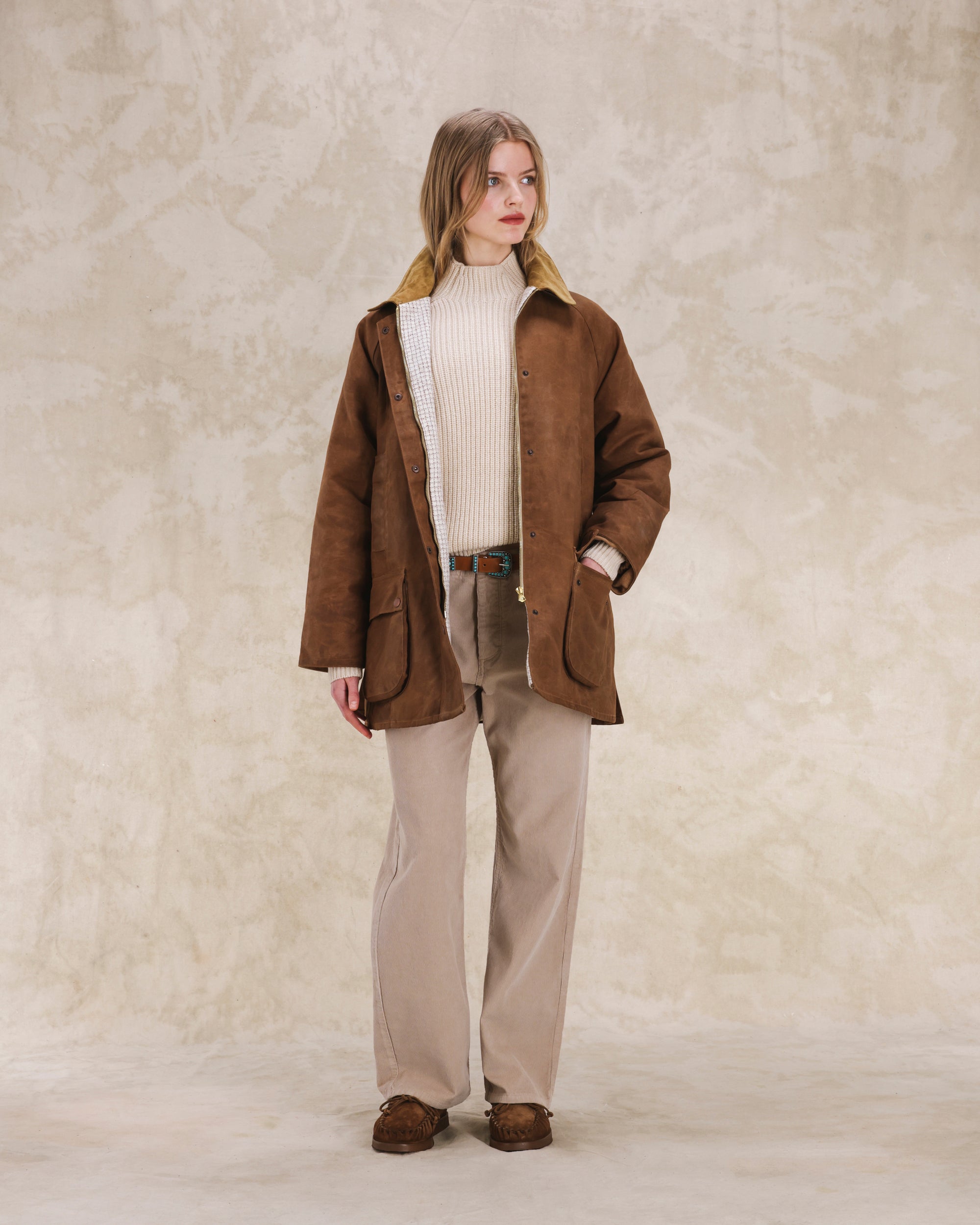 Floriane Giacca In Cotone Cerato 