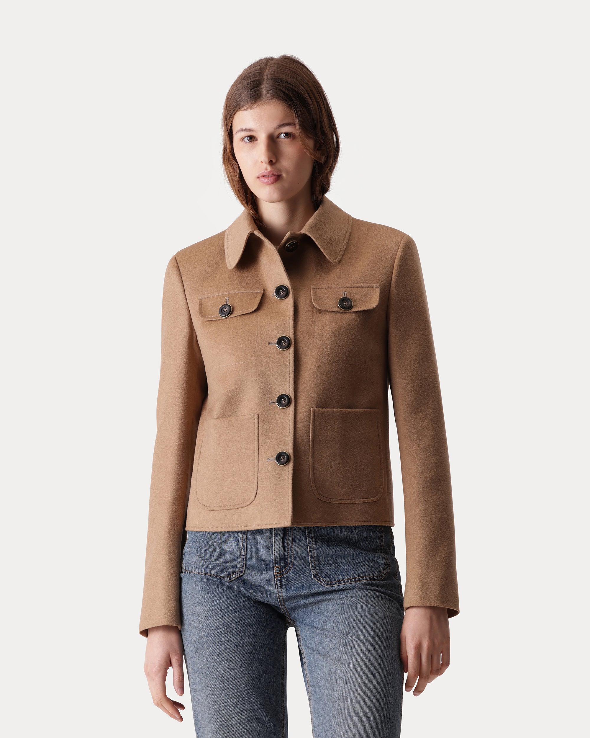 Fortune Giacca Crop in Cashmere