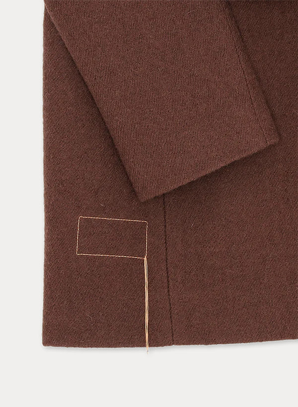 France Cappotto Attillato In Lana 