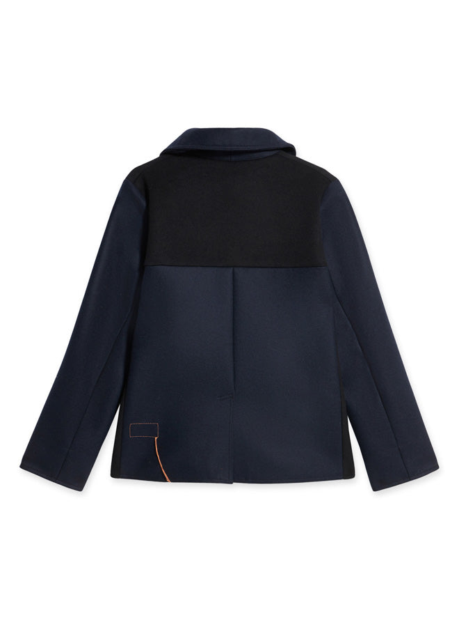 Frida Cappotto Doppiopetto Patchwork In Lana