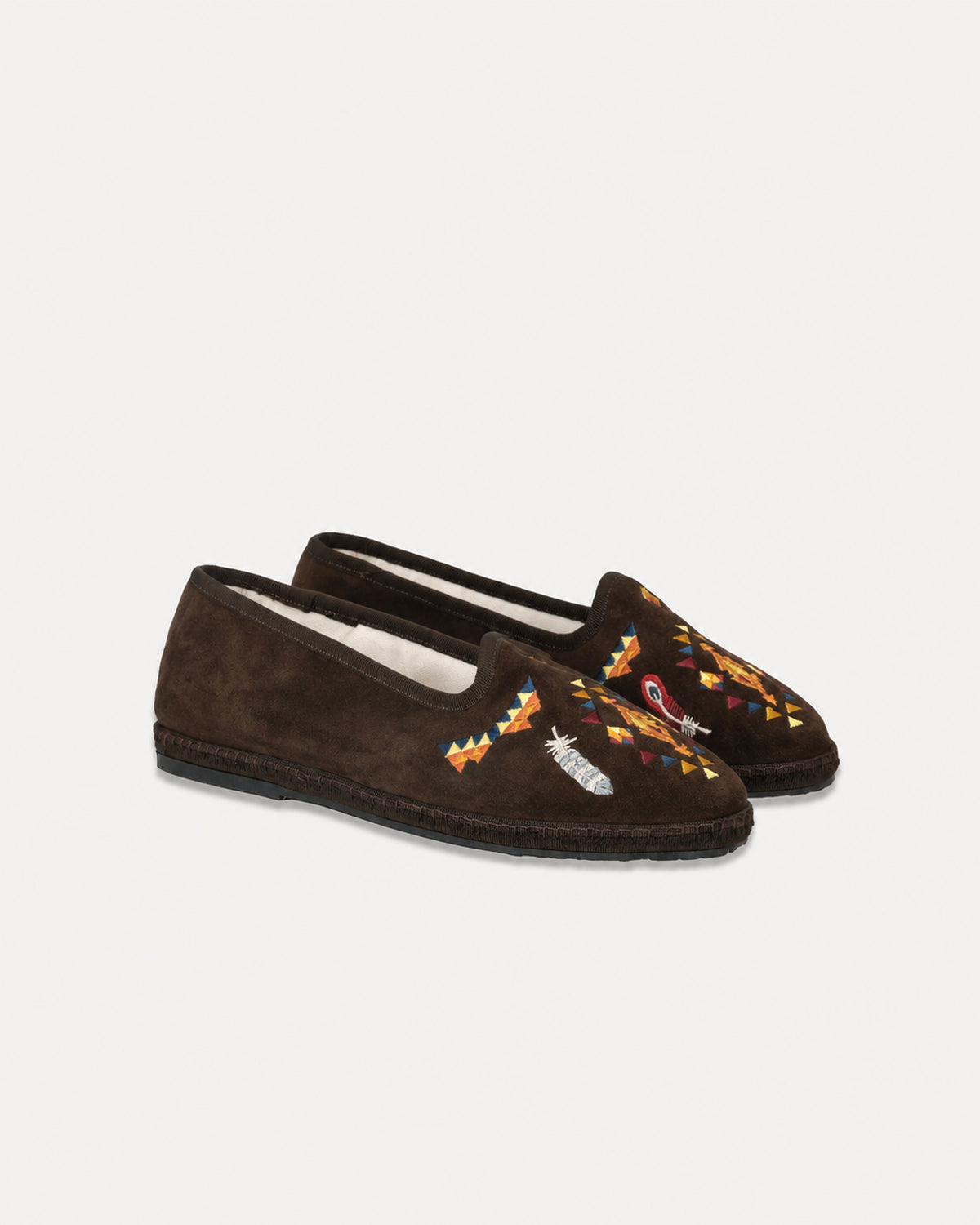 Frutate Embroidered Suede Friulane