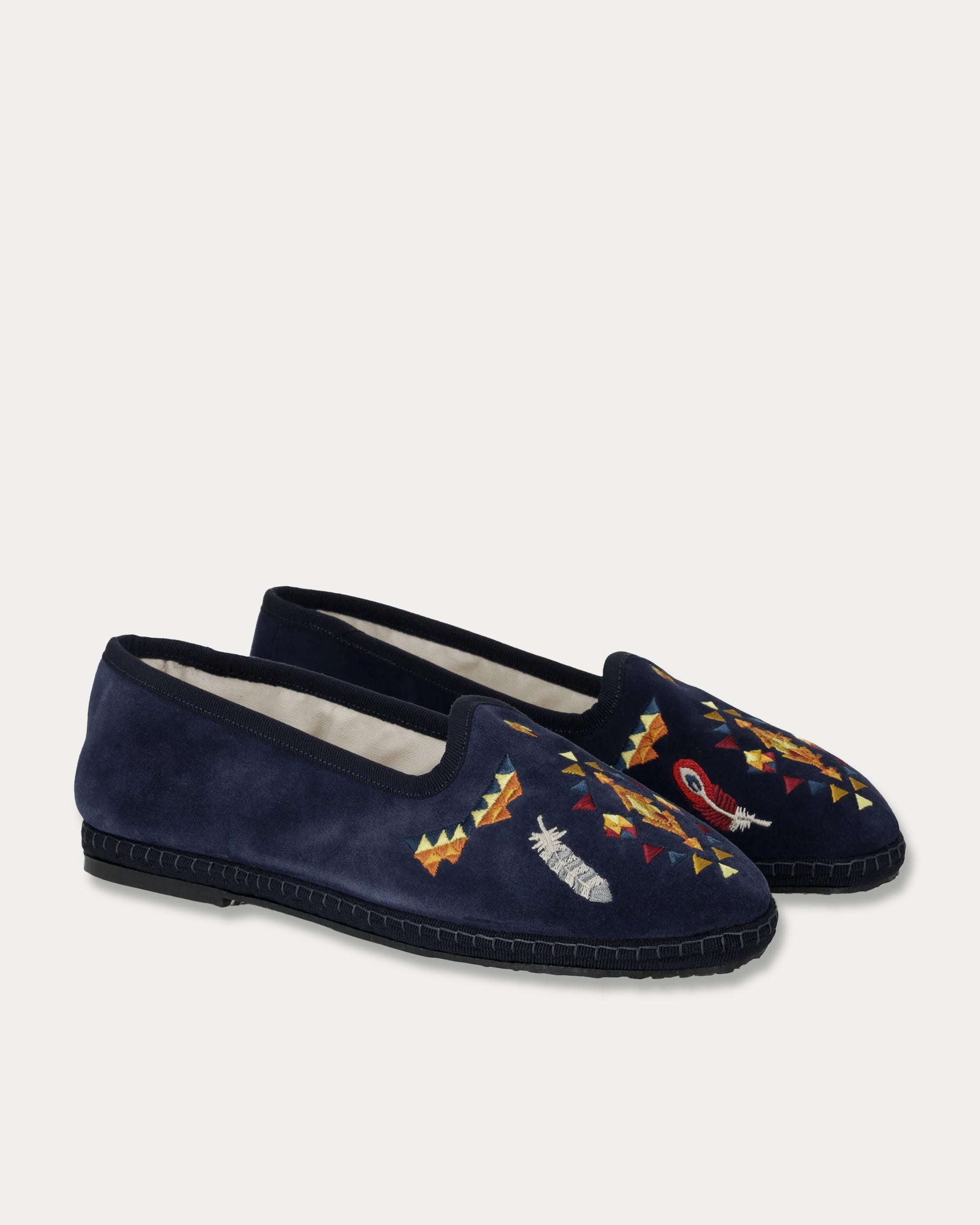 Frutate Embroidered Suede Friulane