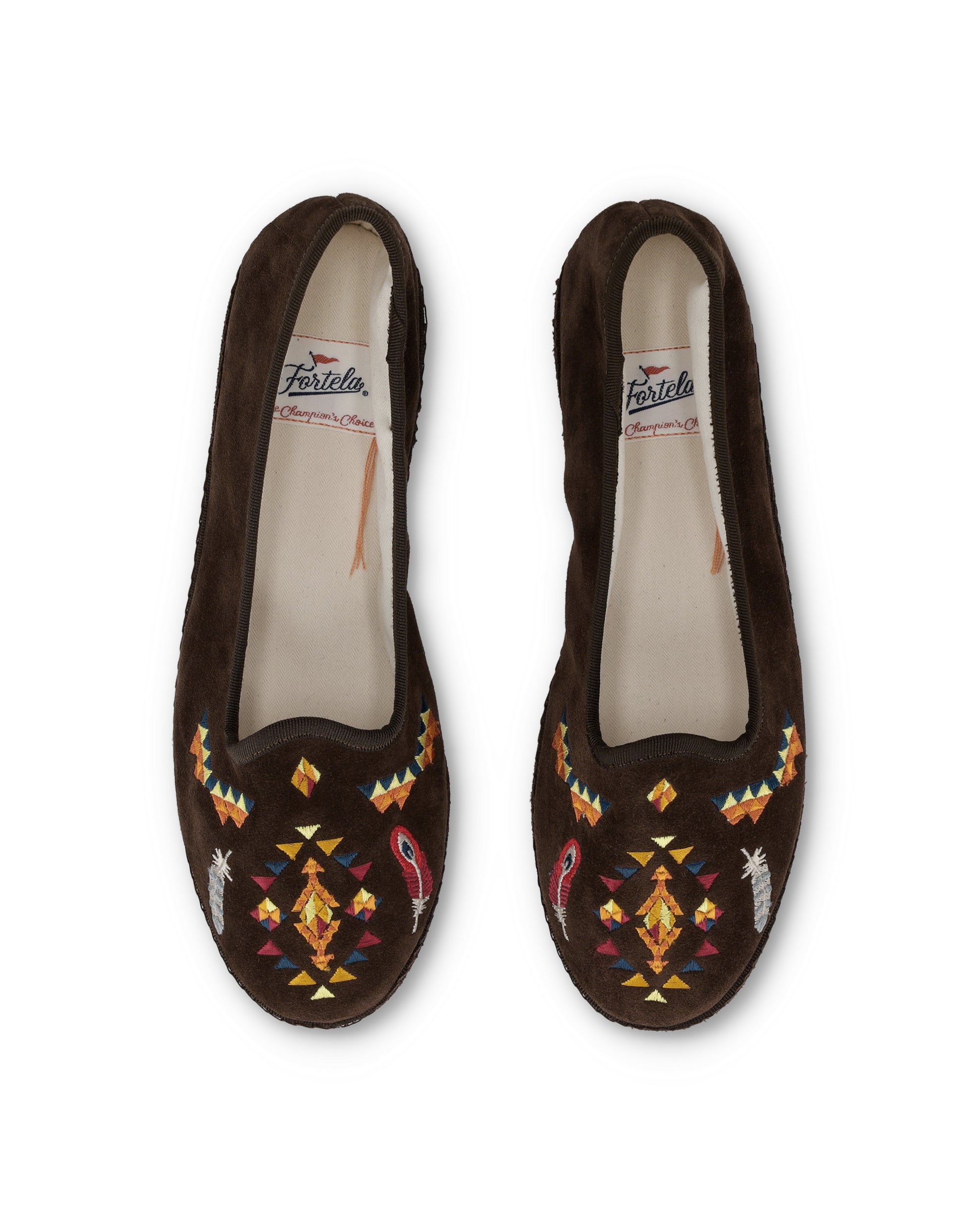 Frutate Friulane In Pelle Scamosciata Con Ricamo