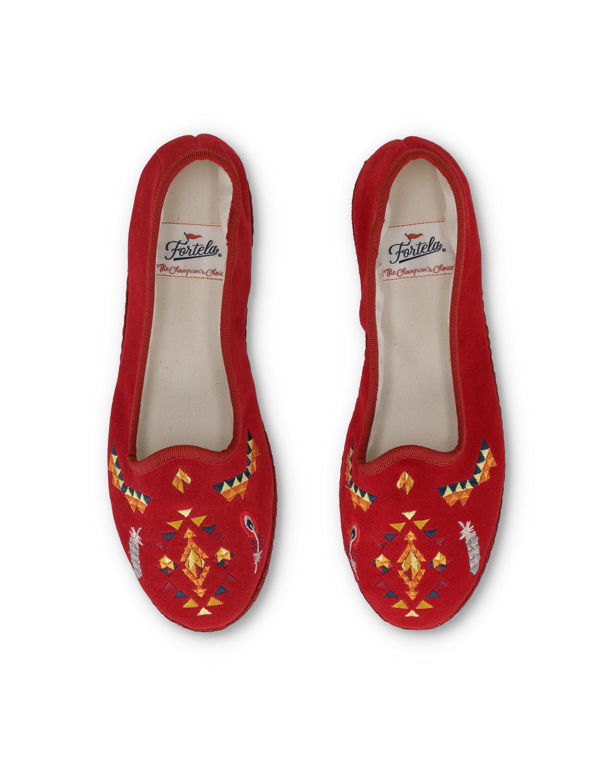 Frutate Friulane In Pelle Scamosciata Con Ricamo