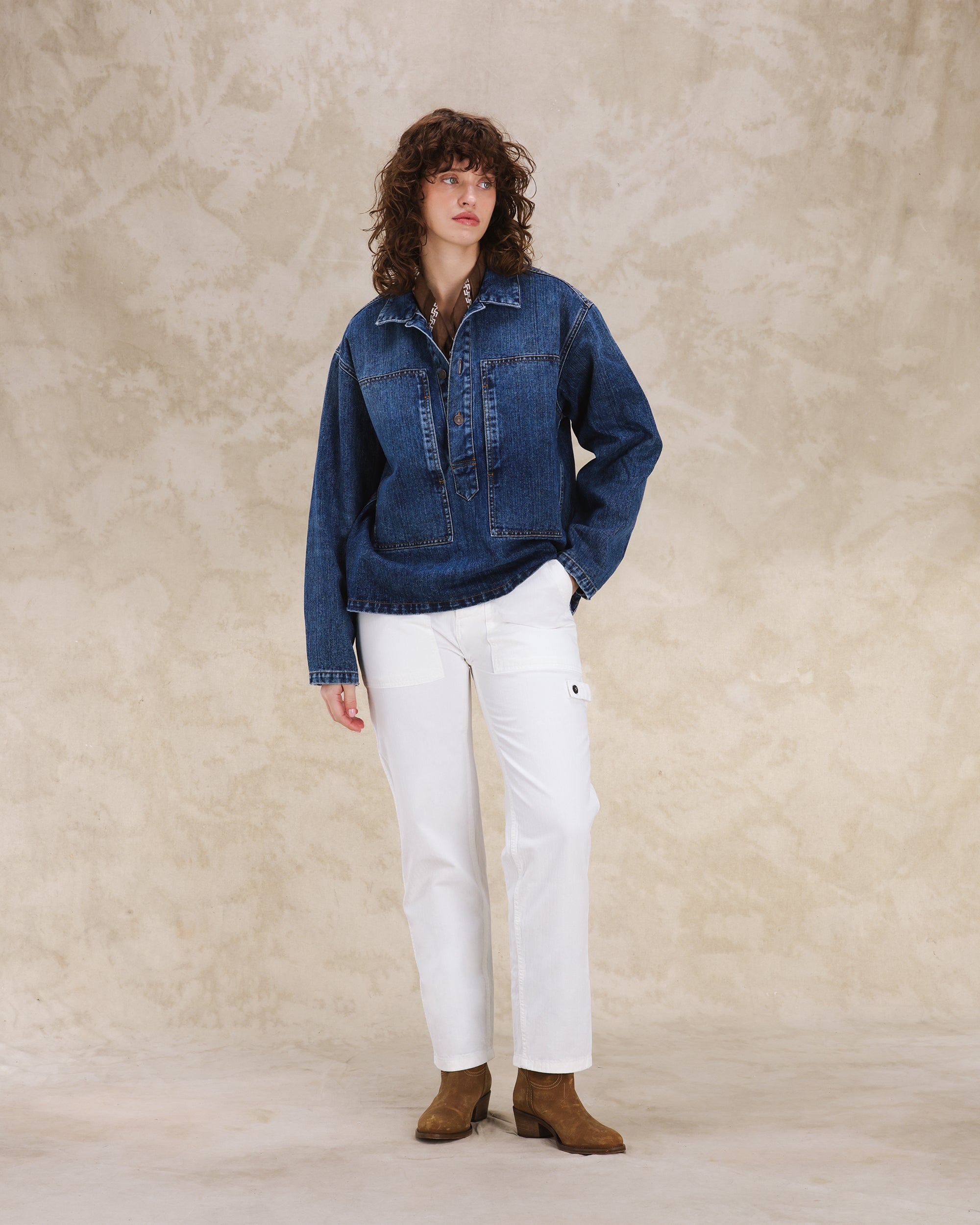 Fuego Overshirt in Denim Stone Wash