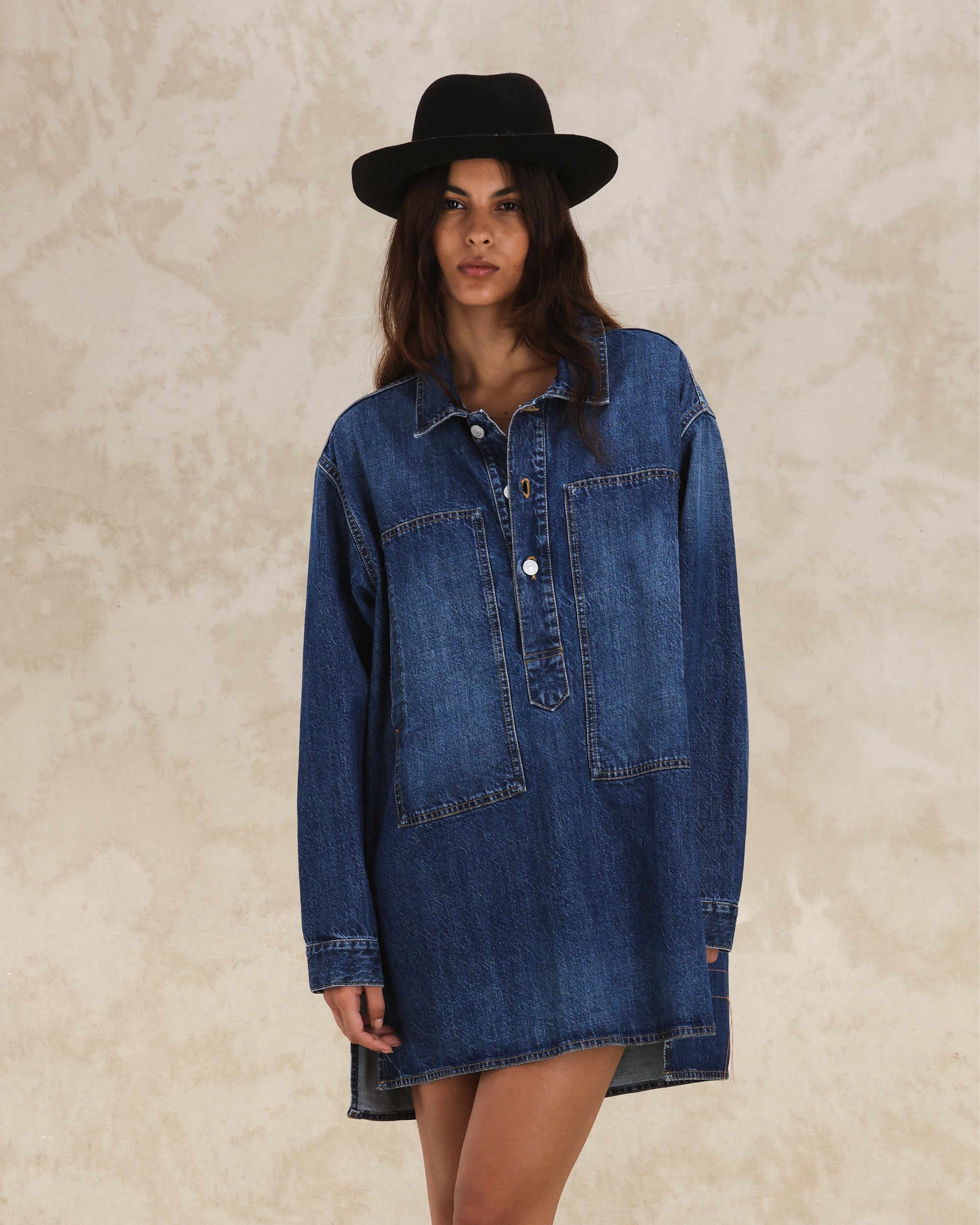 Fuegodress Abito In Denim  Custom Wash