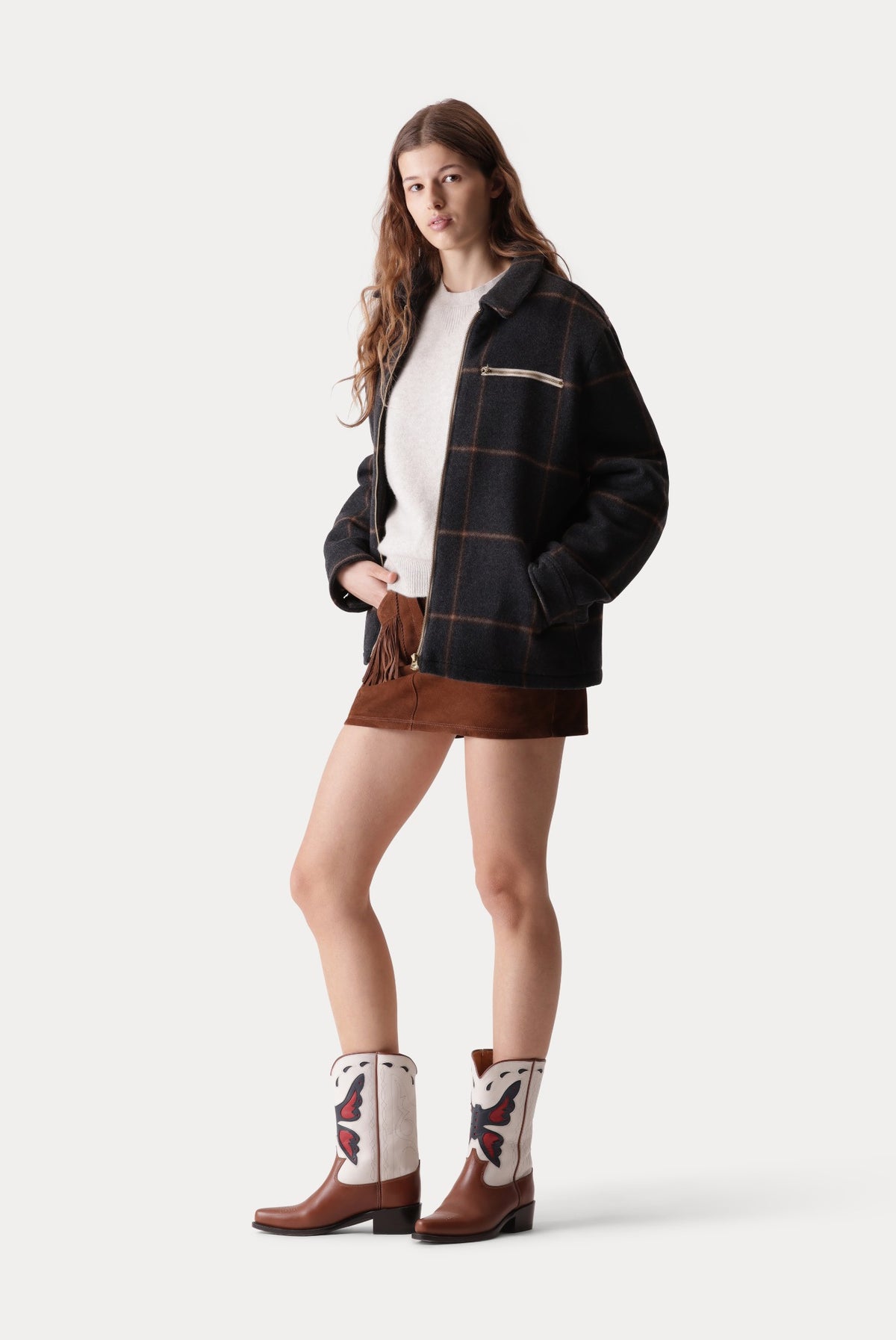 George Checkered Wool Jacket