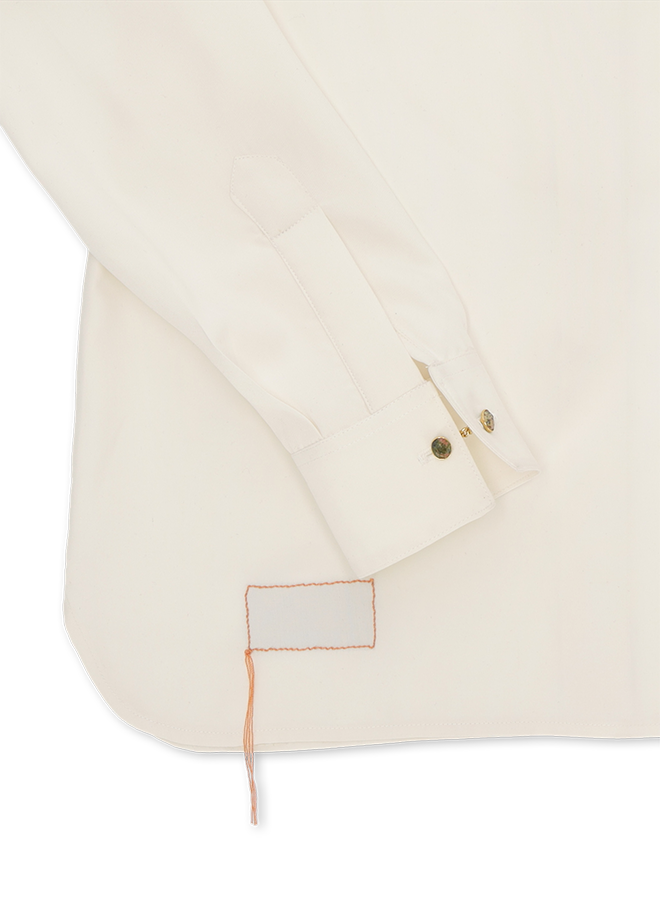 Ginette Silk Smoking Shirt 