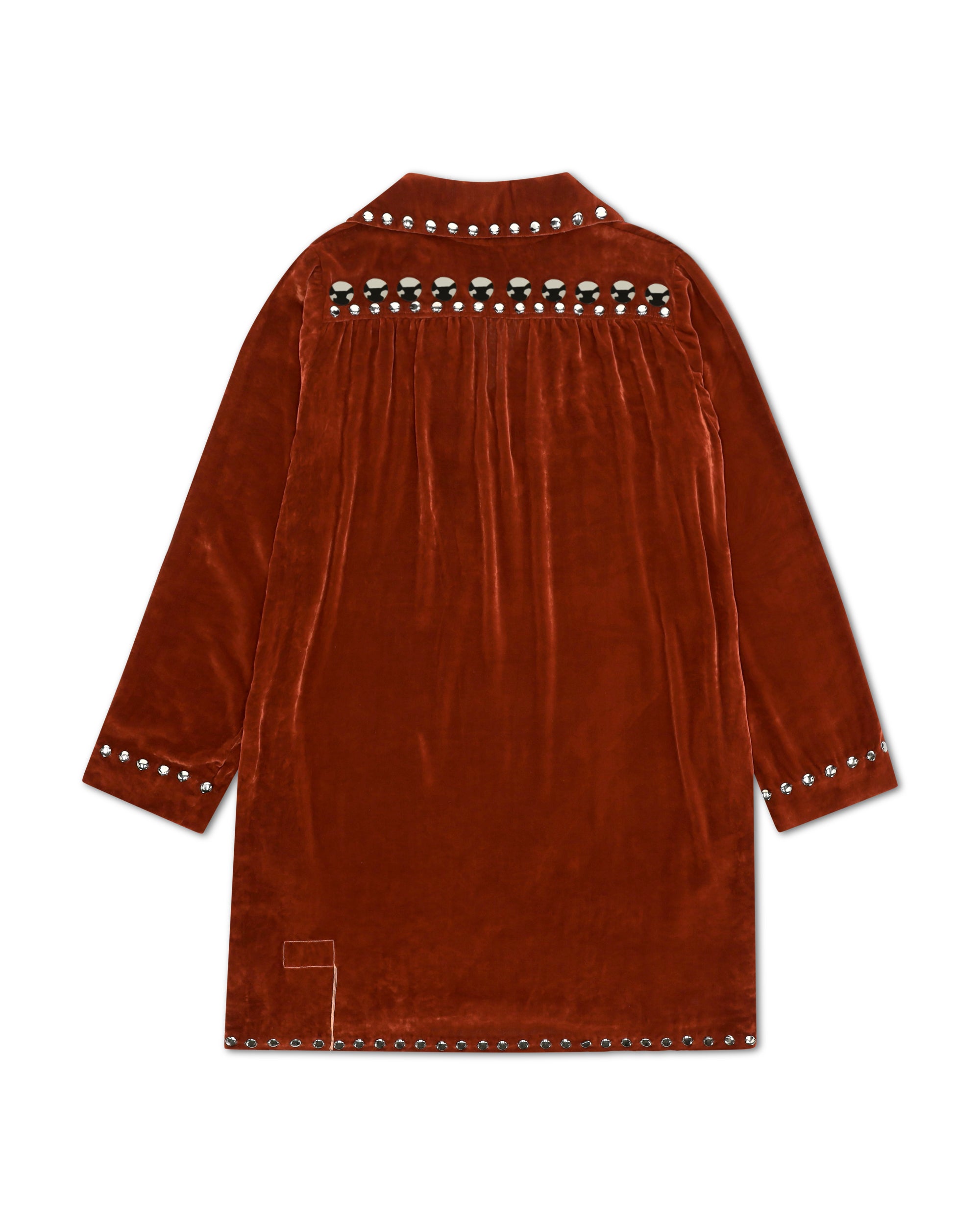 Gipsy Camicia In Velluto Con Borchie