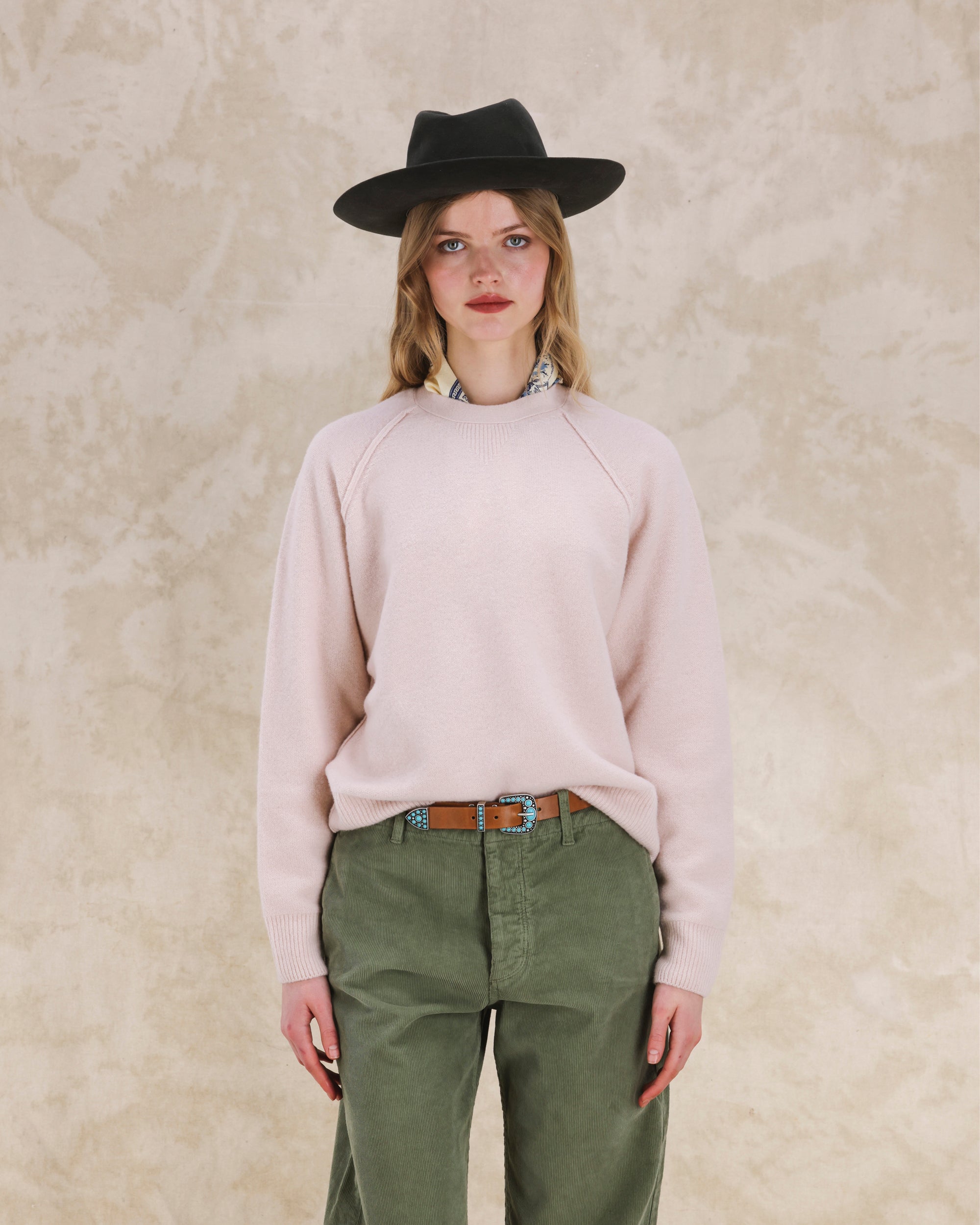 Harvard Maglia Girocollo In Lana con Maniche Raglan