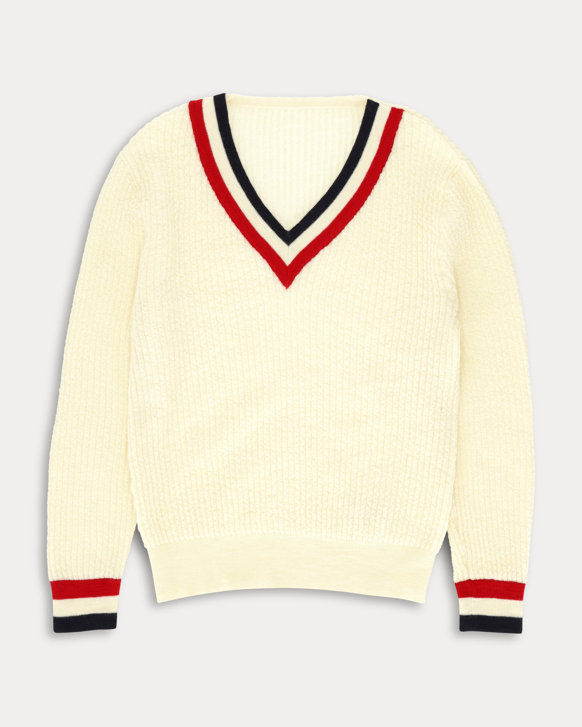 Wimbledon V-Neck Wool Jumper