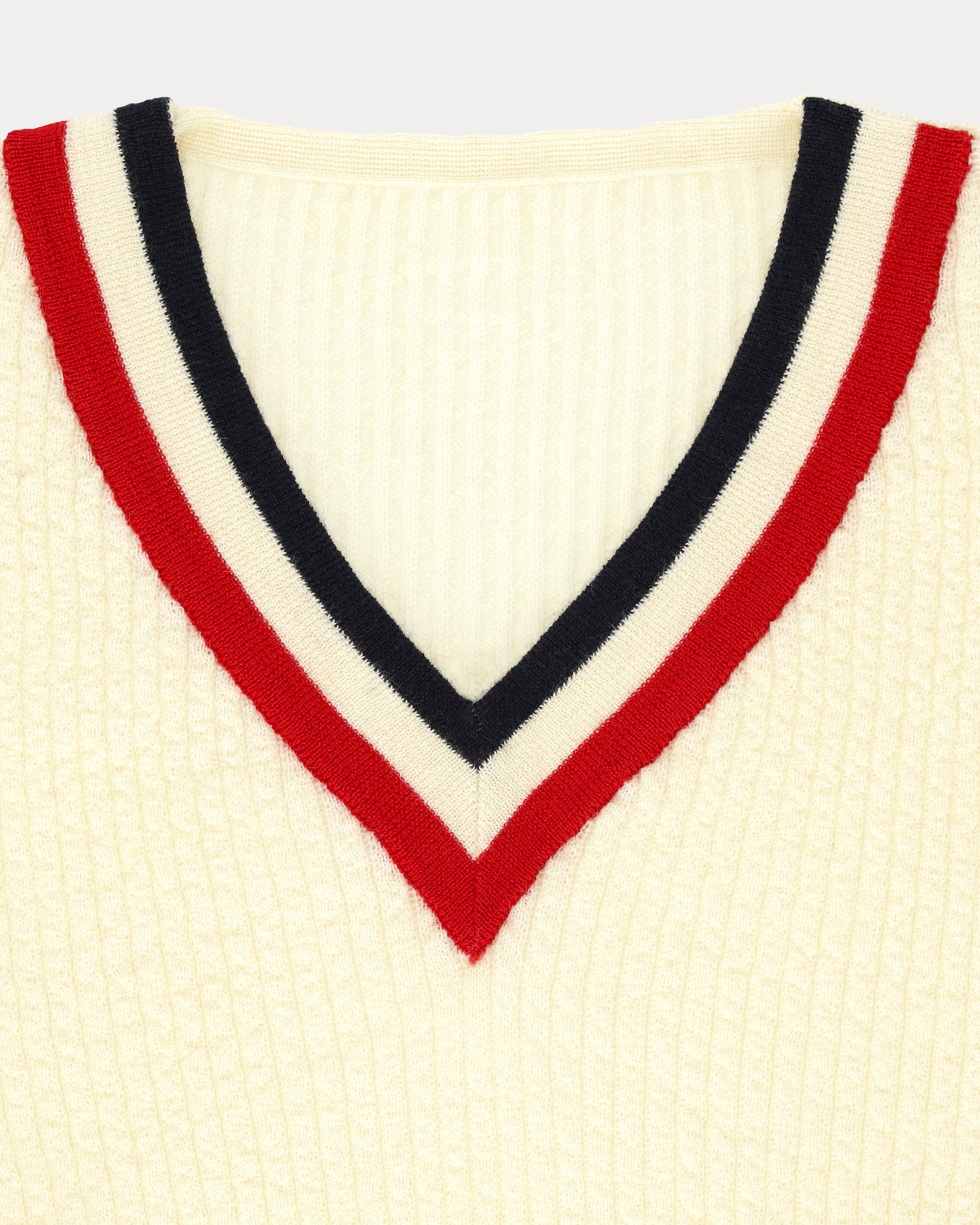 Wimbledon V-Neck Wool Jumper