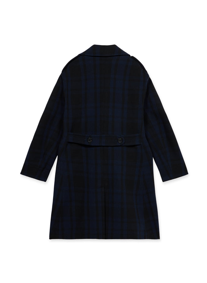 Winston Cappotto Doppiopetto In Lana Check a Quadri