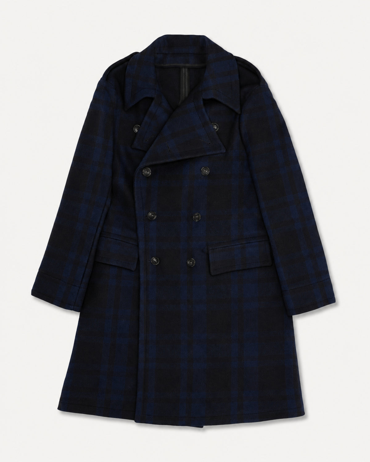 Winston Cappotto Doppiopetto In Lana Check a Quadri