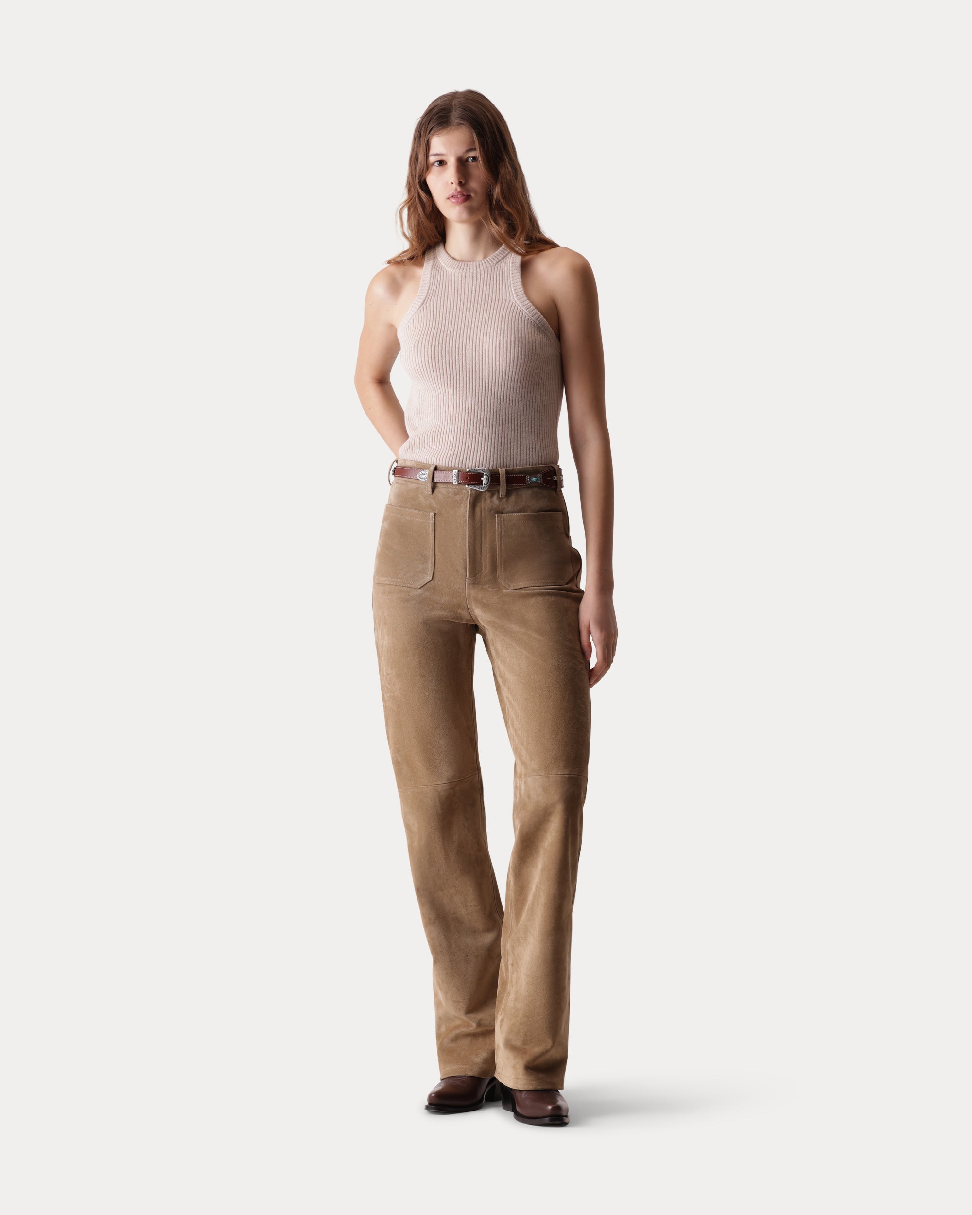 Jane Suede Trousers