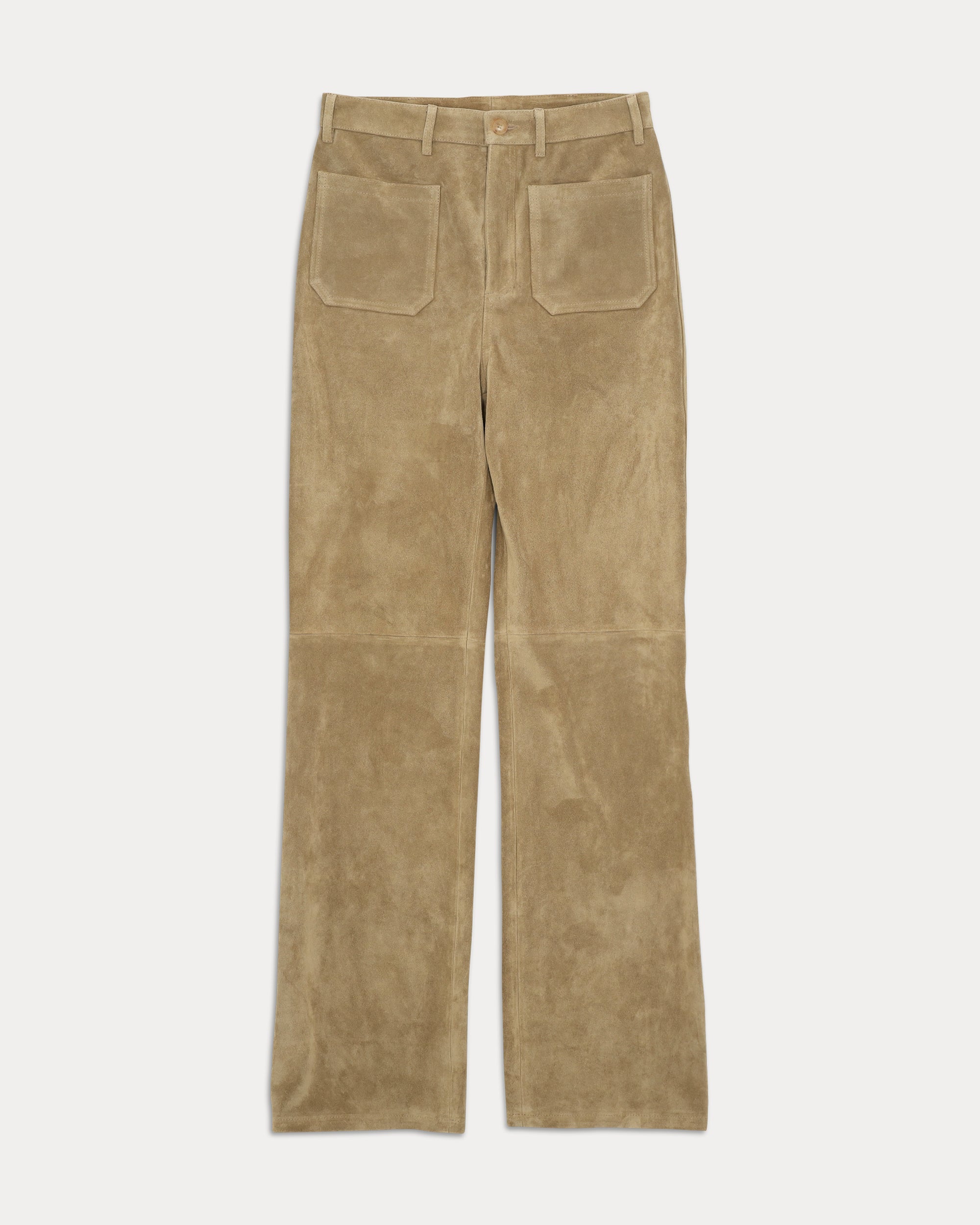 Jane Pantaloni In Pelle Scamosciata