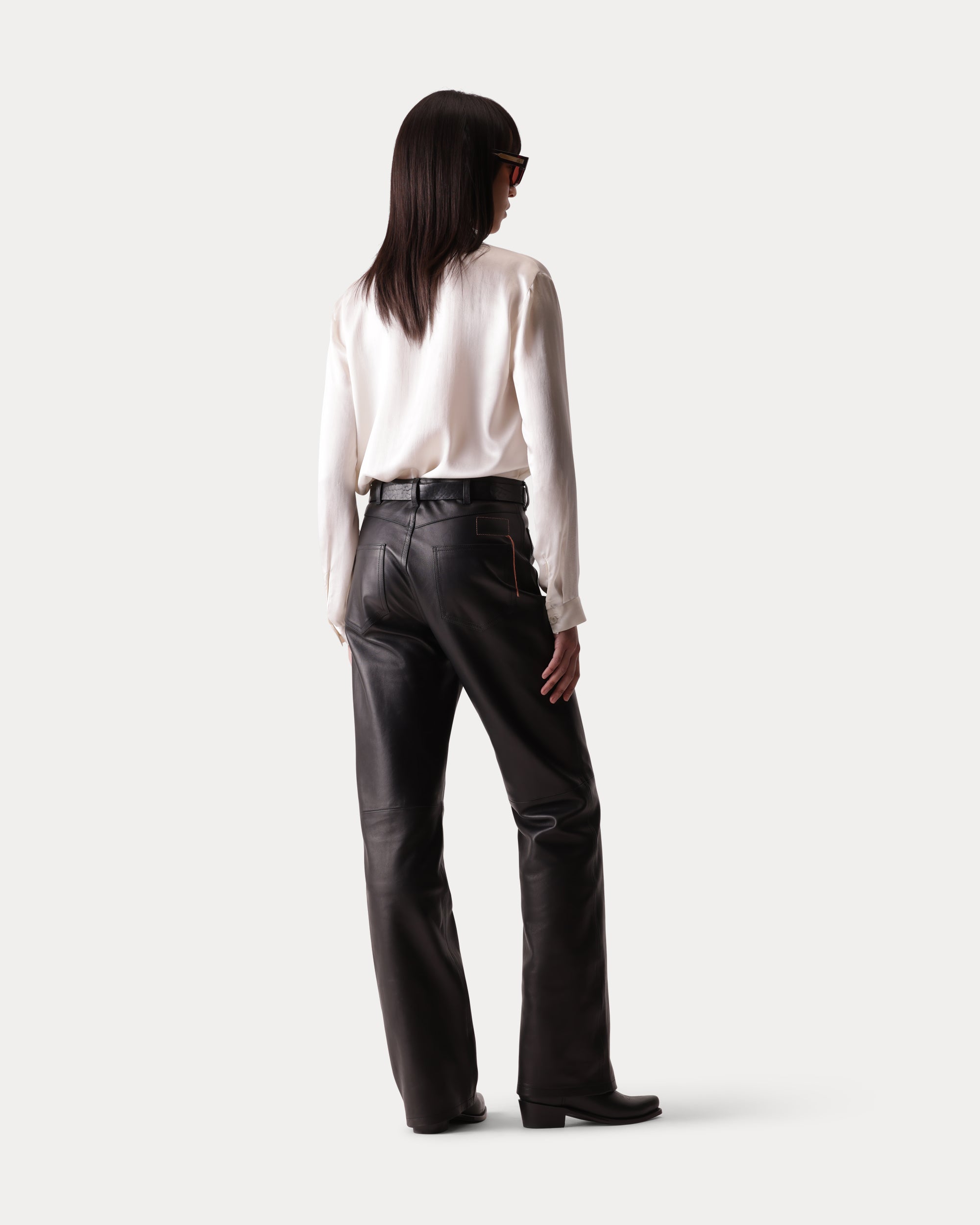 Jane Pantaloni Bootcut in Nappa