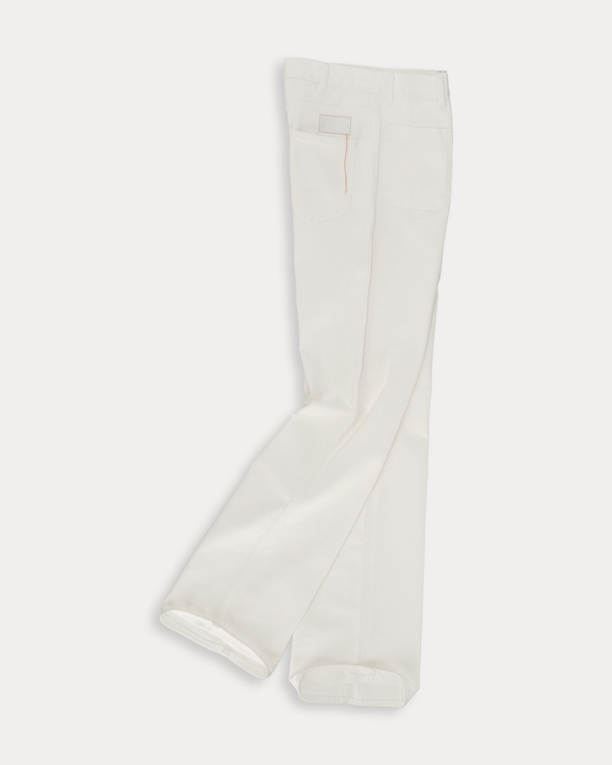 Janej Bootcut Cotton Bull Pants White
