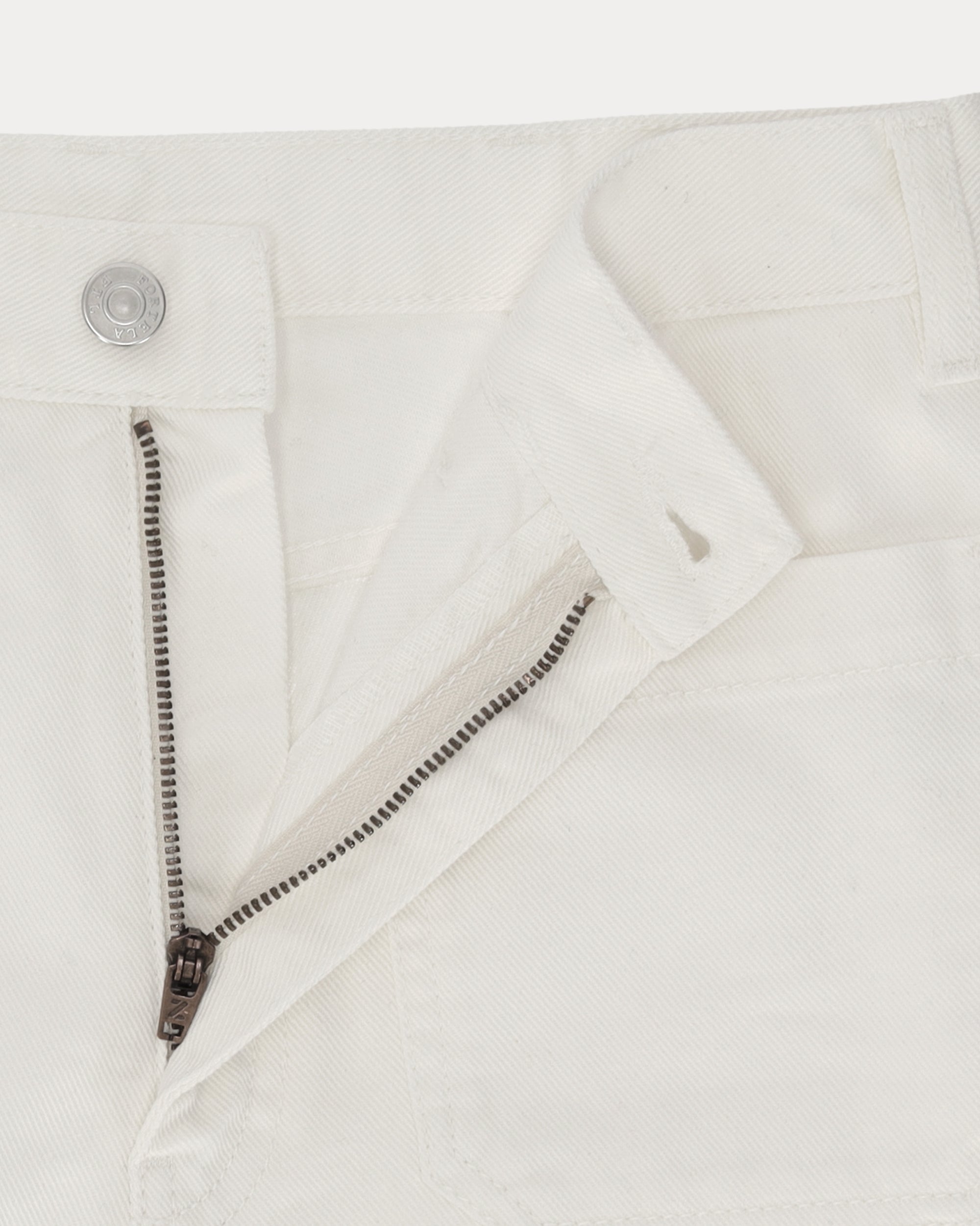 Janej Bootcut Cotton Bull Pants White