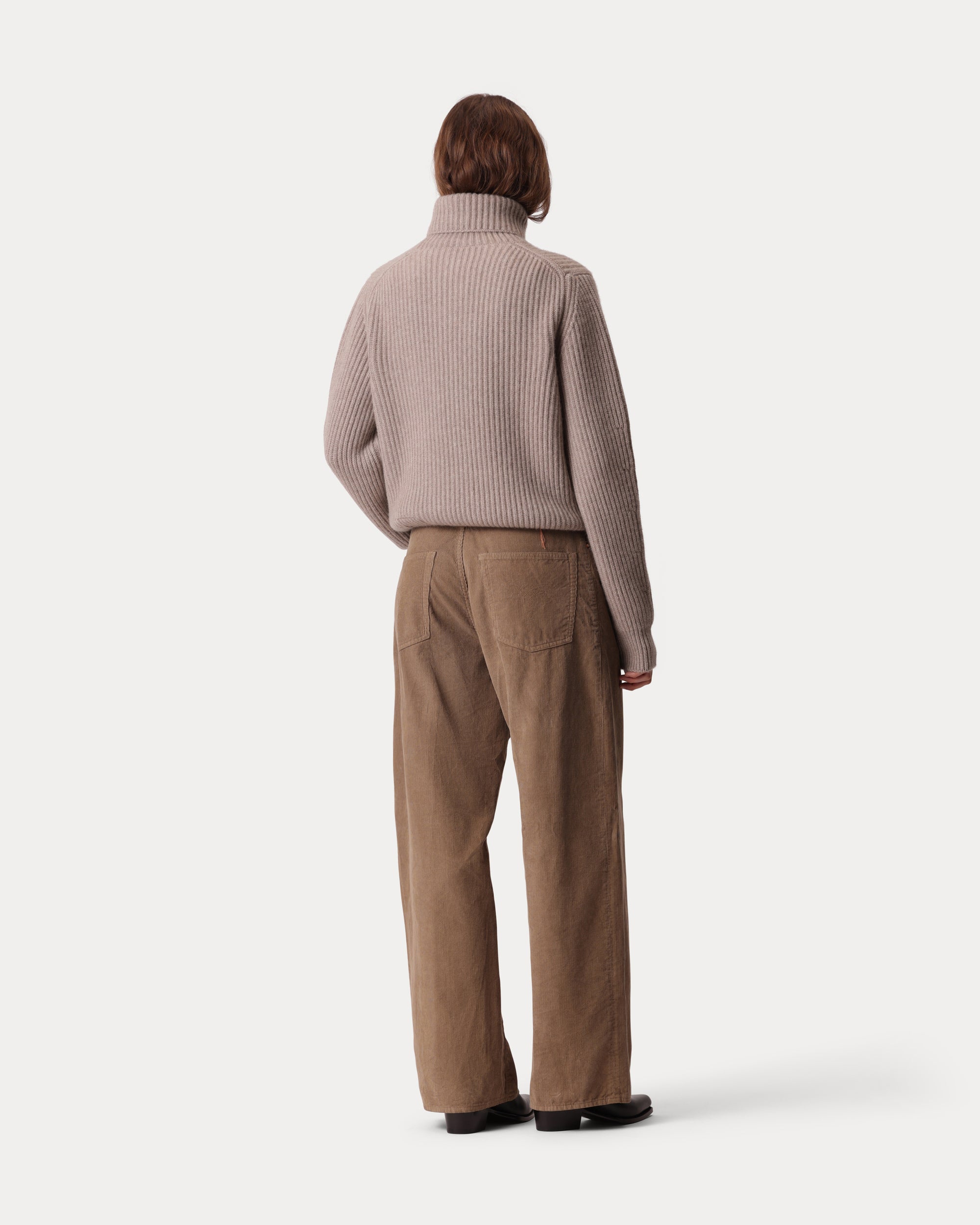 Jaron Wide Leg Velvet Trousers