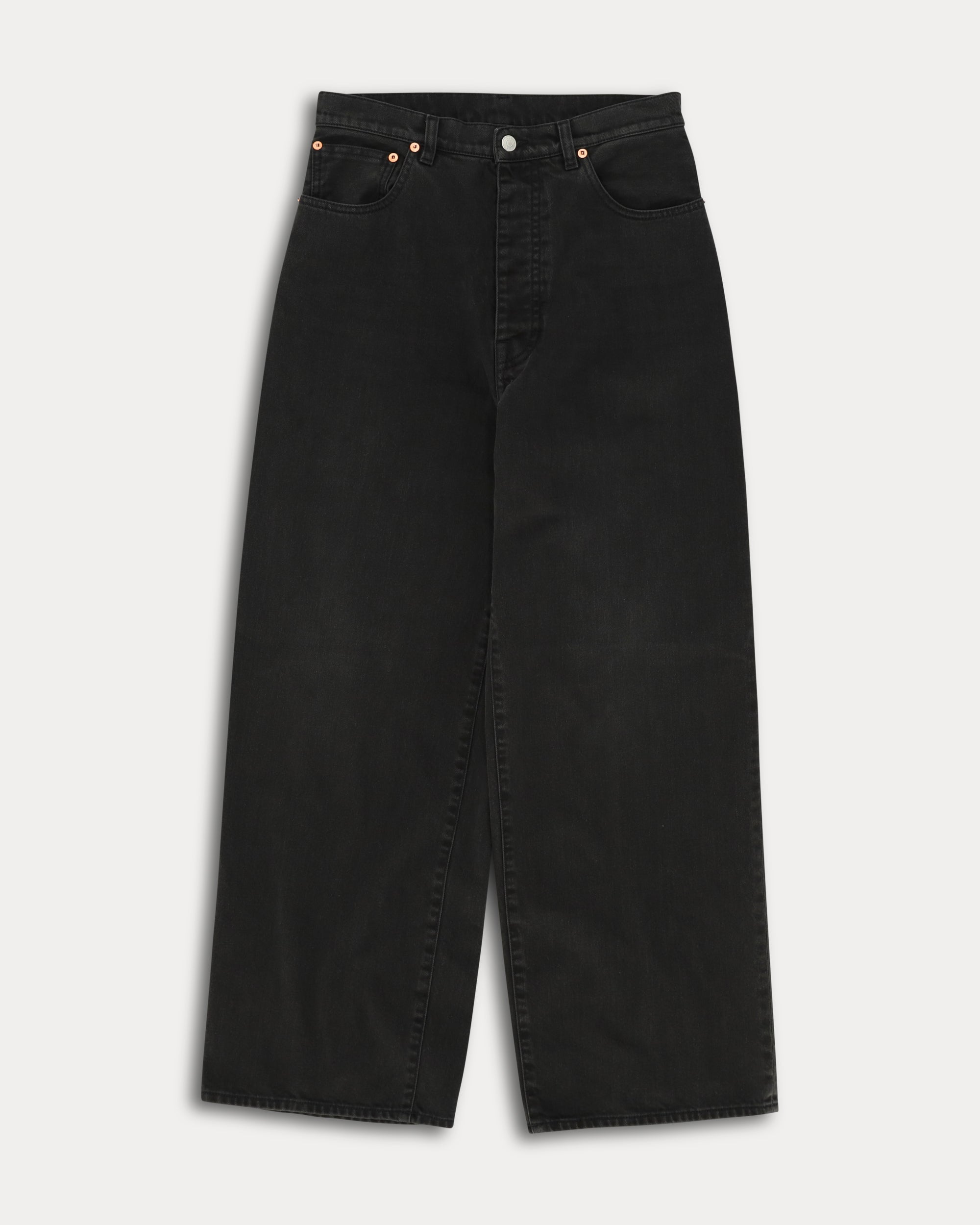 Jaron Pantaloni Gamba Ampia in Bull di Cotone